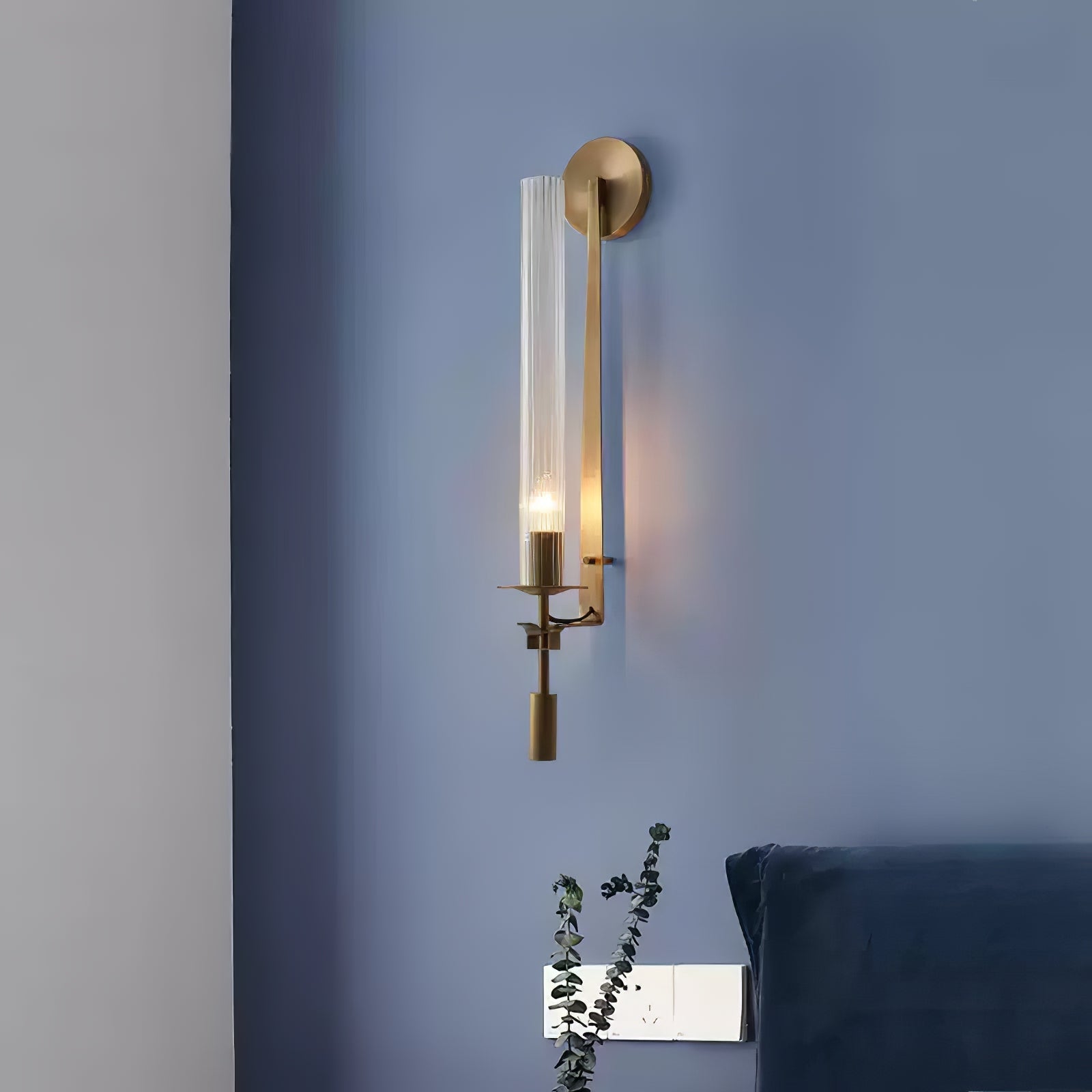 Lucian Applique Murale Intérieure en Verre Style Ferme