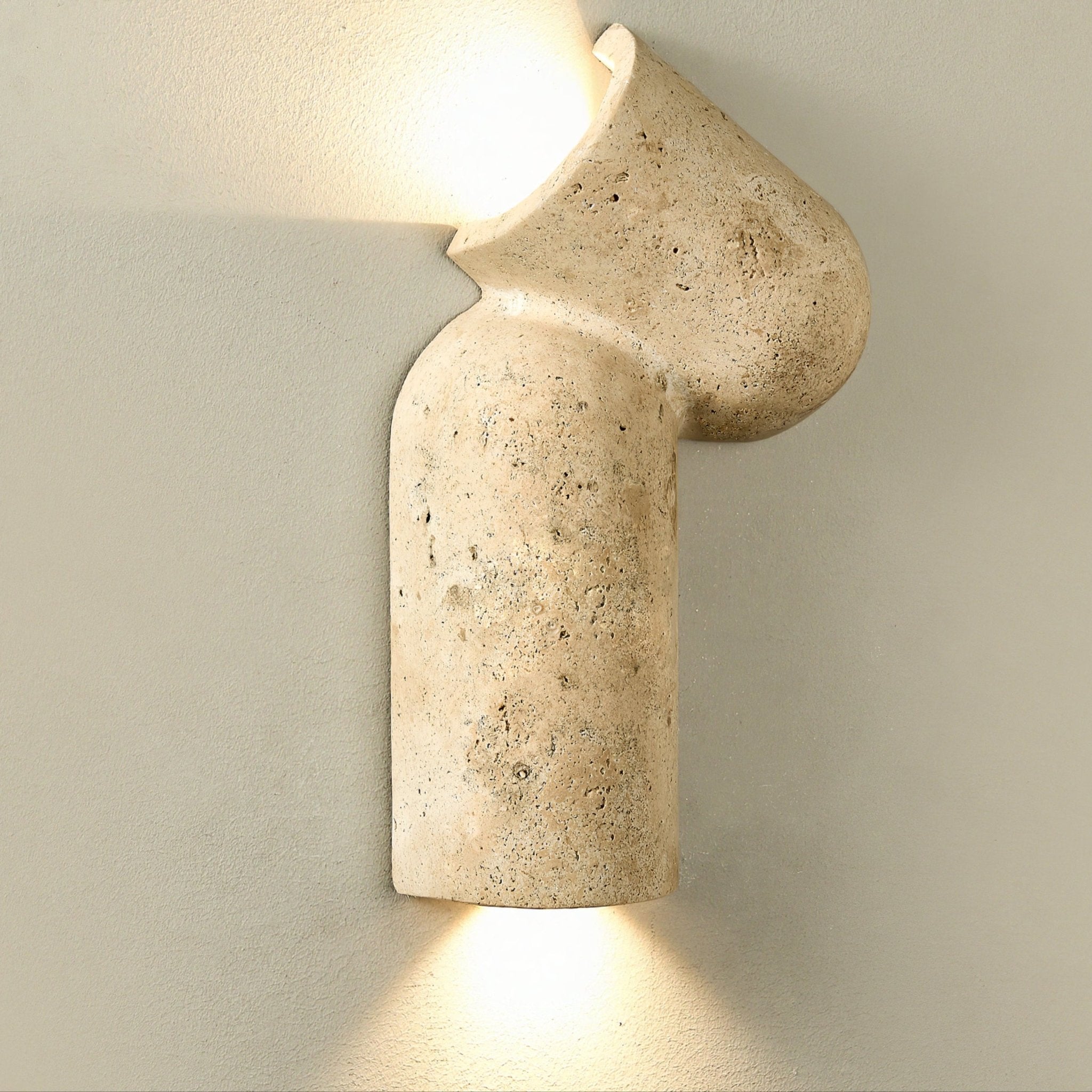 Valoreth Applique Murale Minimaliste en Travertin - Neutralighting