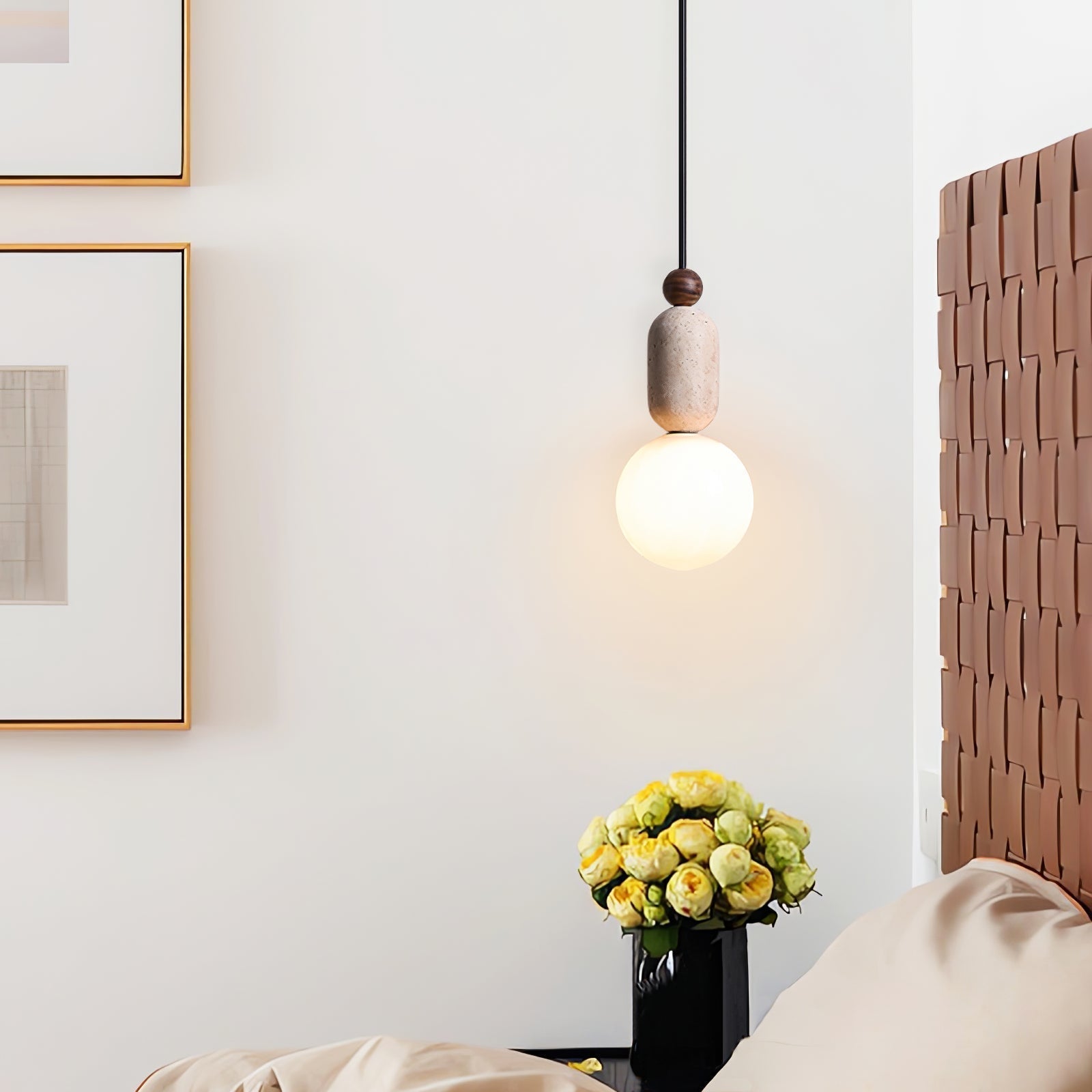 Vaarnii Travertine Pendant Light - Letslighting