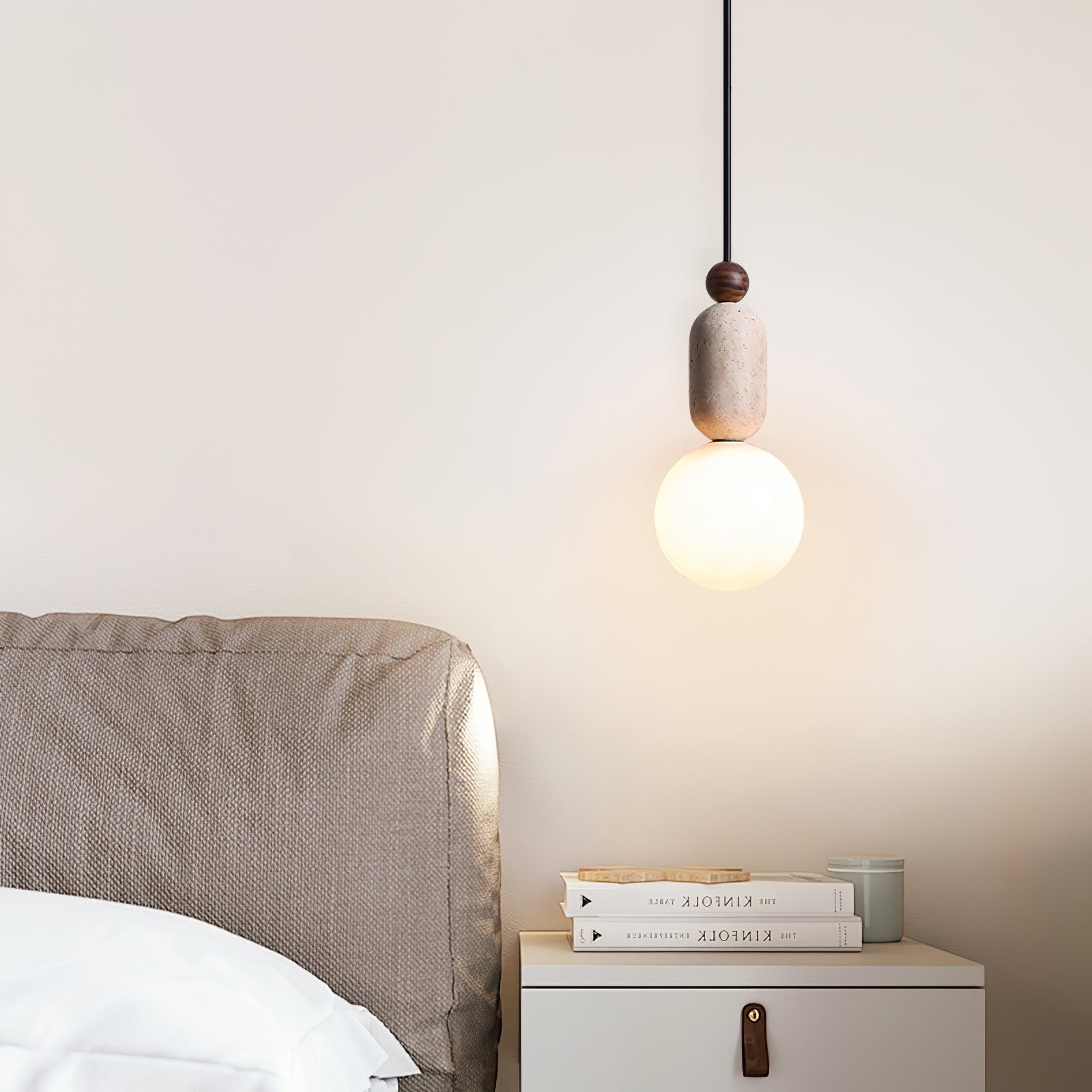 Vaarnii Travertine Pendant Light - Letslighting