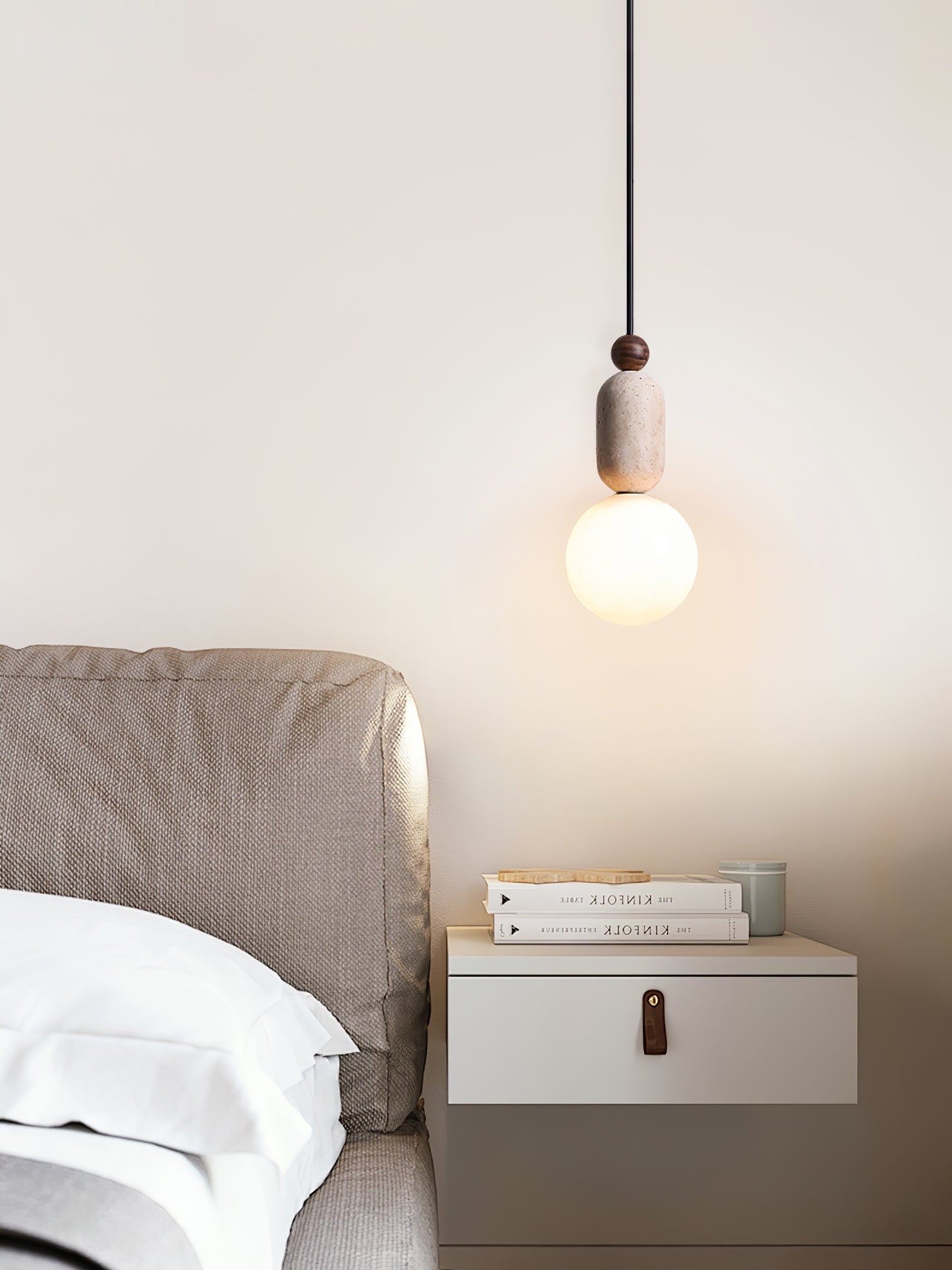 Vaarnii Travertine Pendant Light - Letslighting