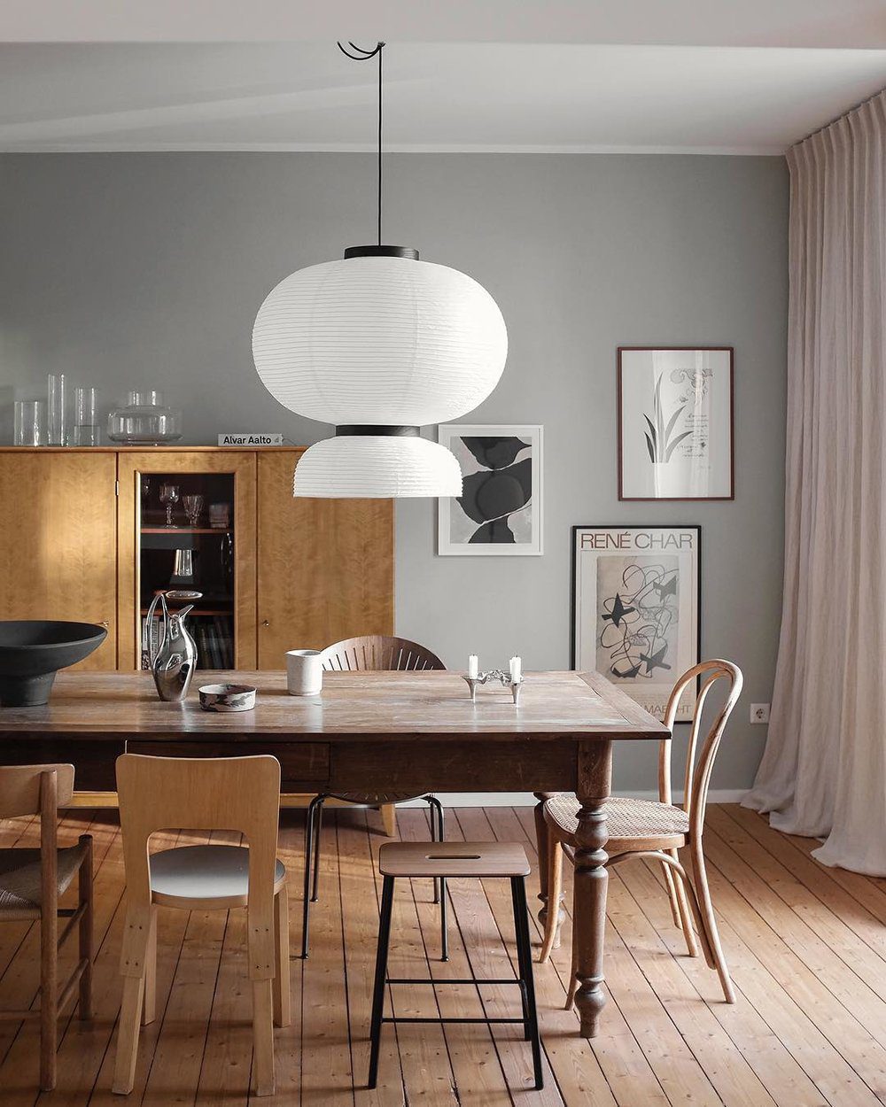 Cutheion Individual Creativity Rice Paper Pendant Lamp - Lamp Copper