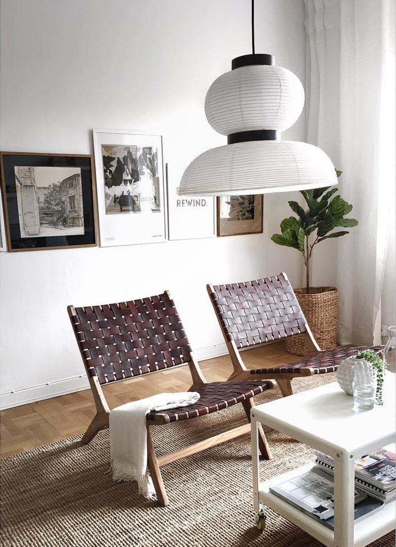 Tessire Lampe Suspendue Scandinave en Papier - Neutralighting