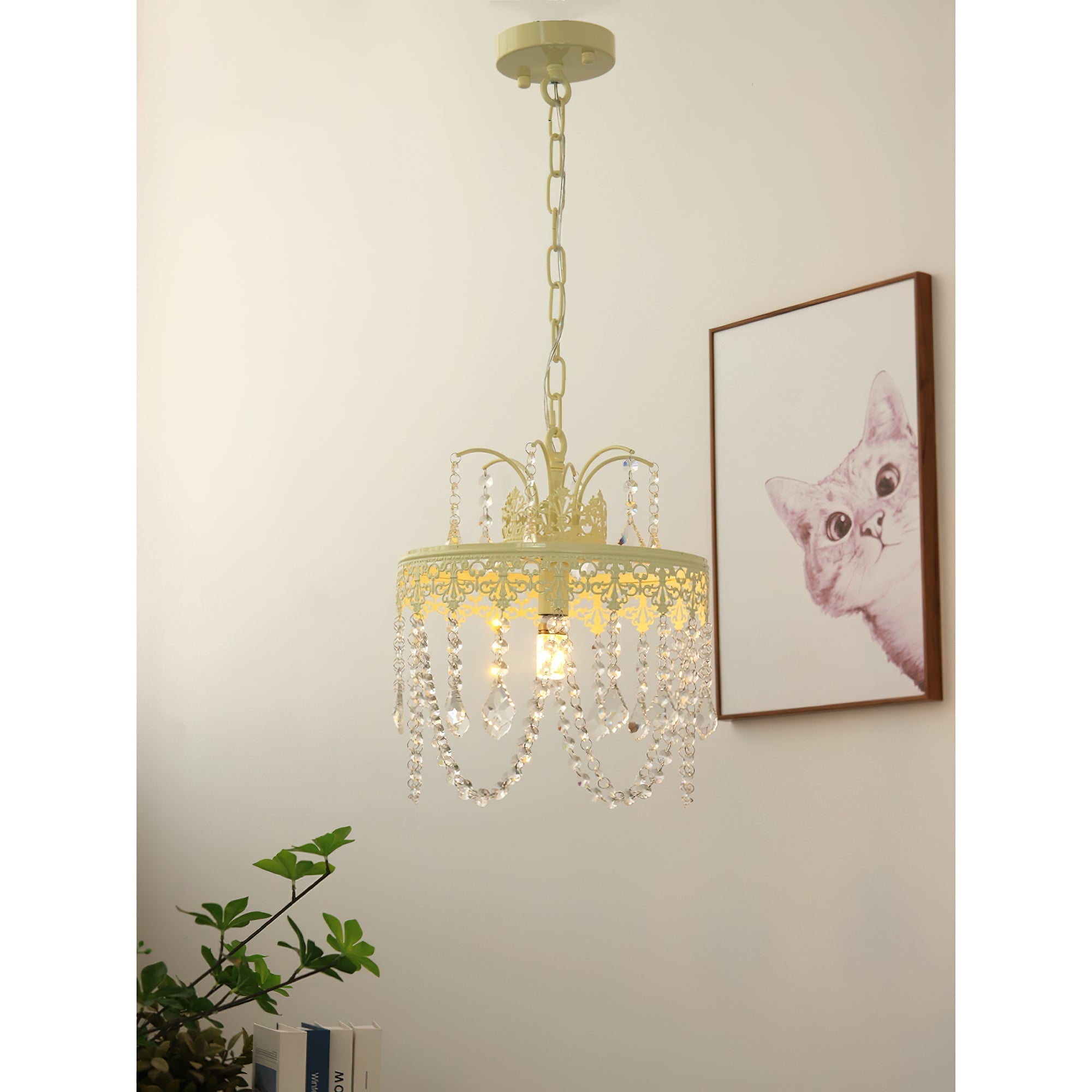 Ershaa Postmodern Luxury Crystal Metal Chandelier - Lamp Copper