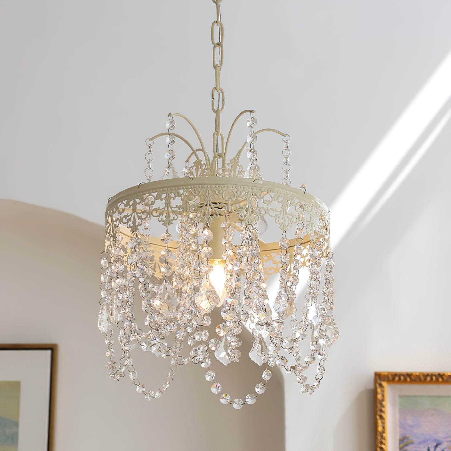 Ershaa Postmodern Luxury Crystal Metal Chandelier - Lamp Copper