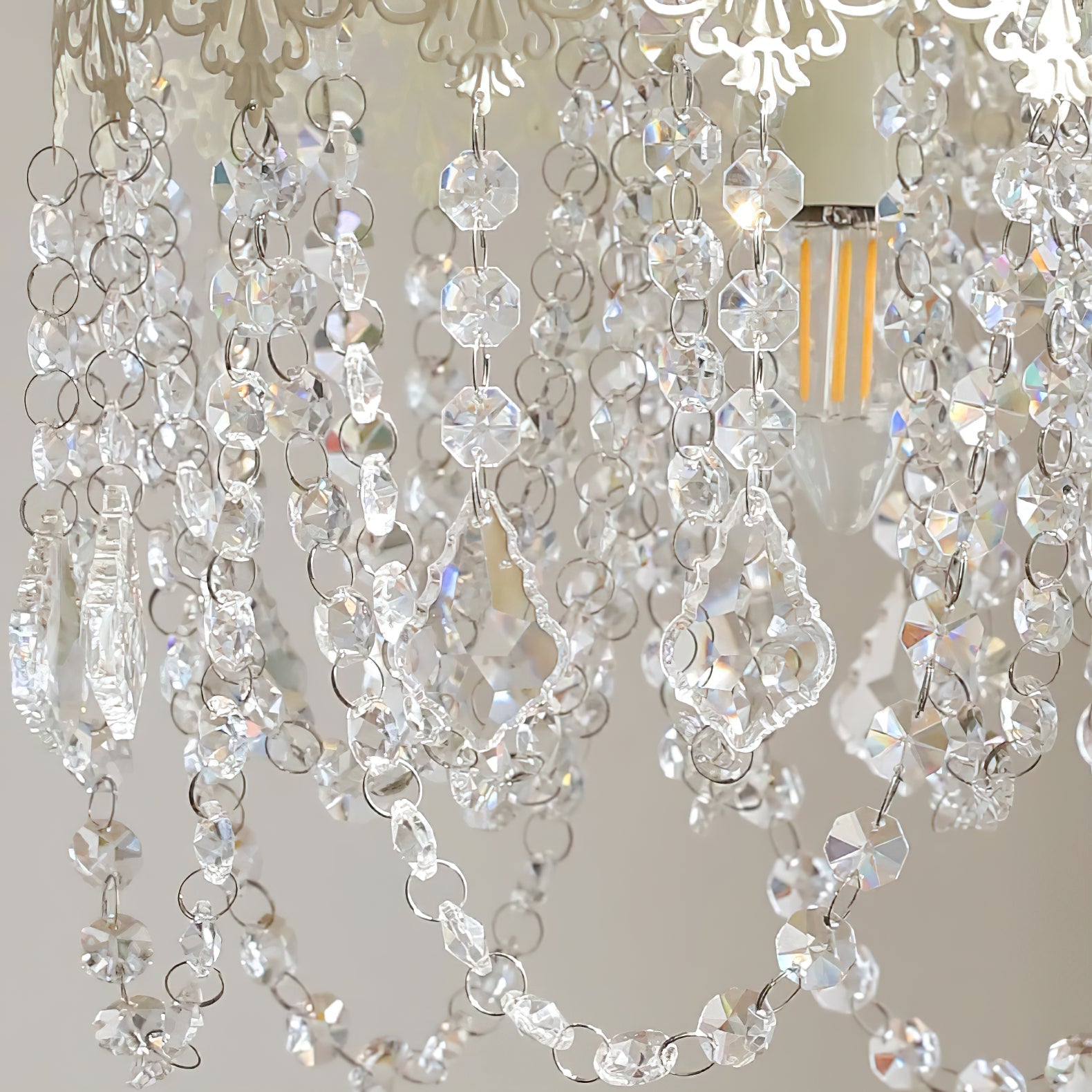 Ershaa Postmodern Luxury Crystal Metal Chandelier - Lamp Copper