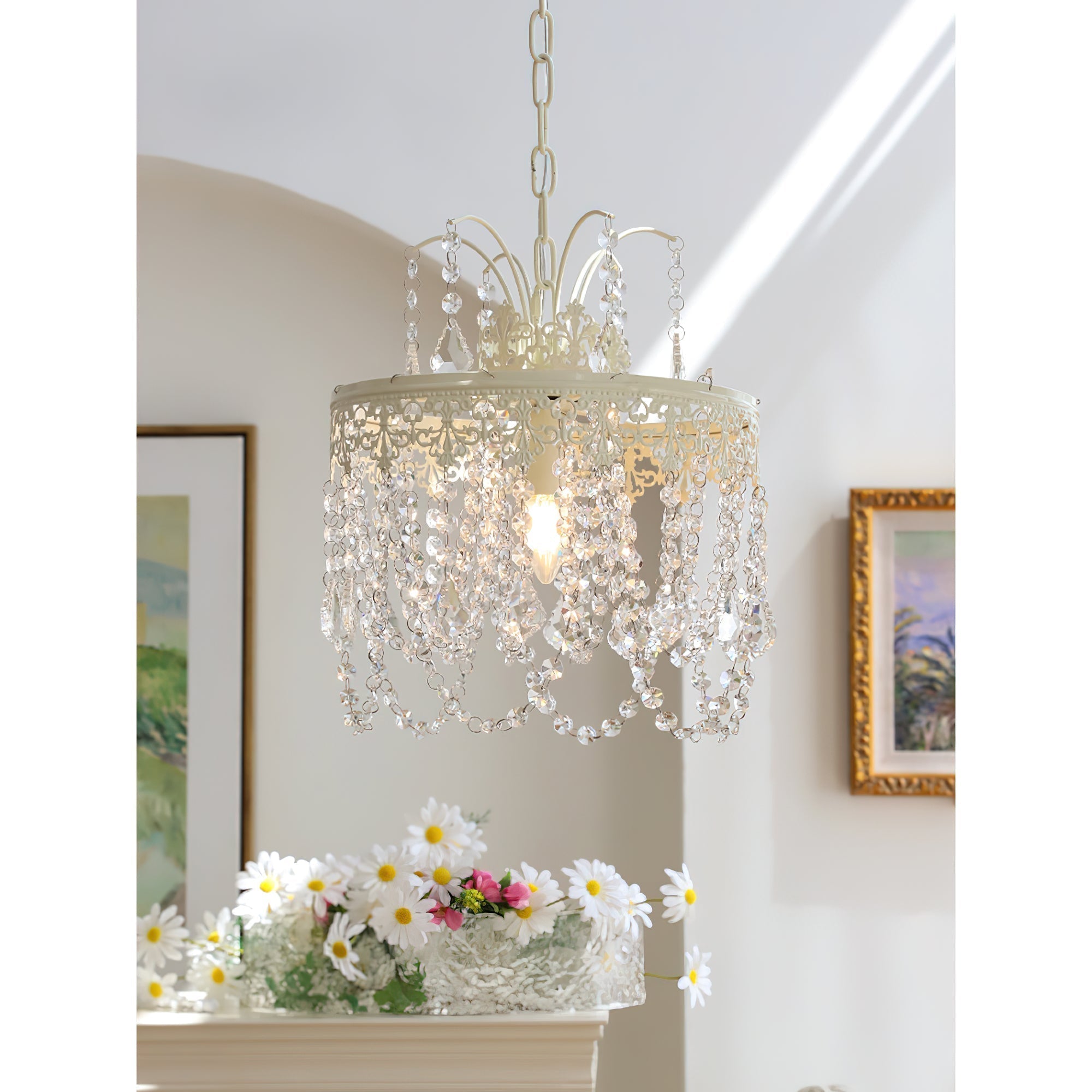 Ershaa Postmodern Luxury Crystal Metal Chandelier - Lamp Copper