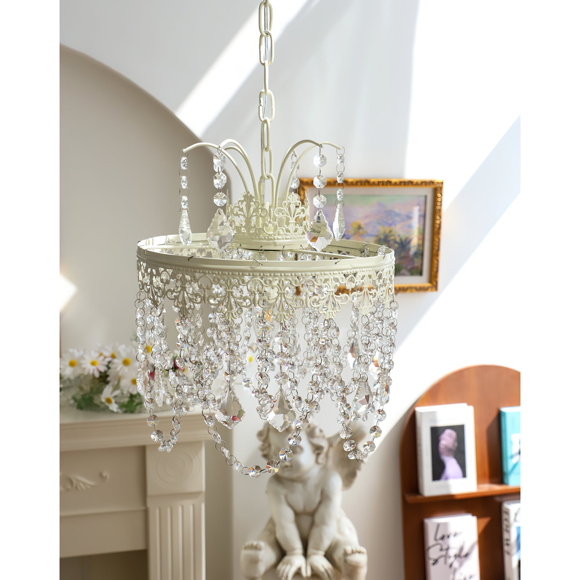 Ershaa Postmodern Luxury Crystal Metal Chandelier - Lamp Copper