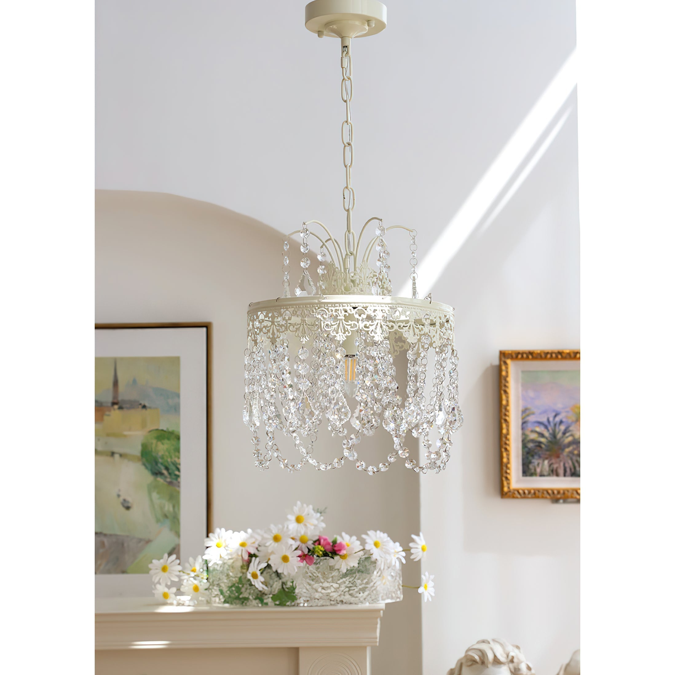 Ershaa Postmodern Luxury Crystal Metal Chandelier - Lamp Copper