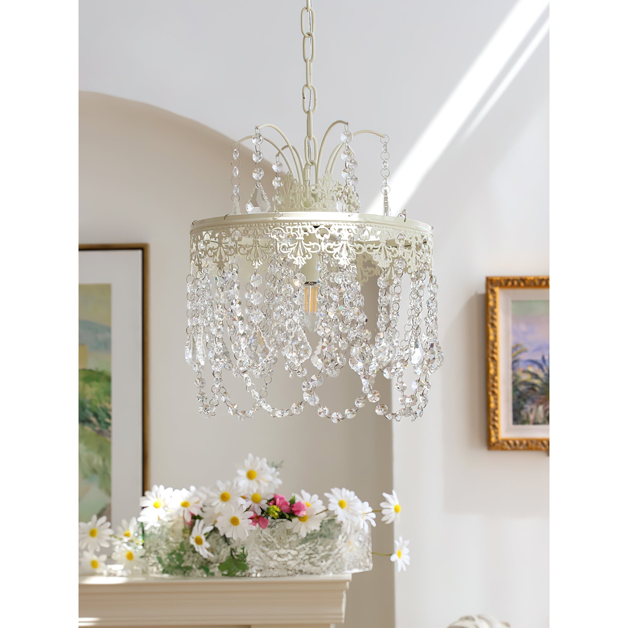Ershaa Postmodern Luxury Crystal Metal Chandelier - Lamp Copper