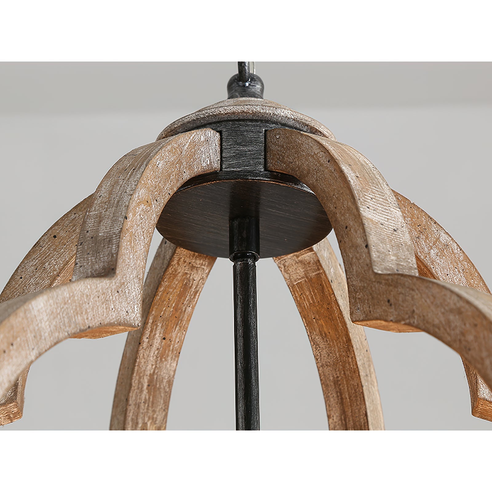Cilorora Vintage Industrial Wood Metal Pendant Lamp - Lamp Copper