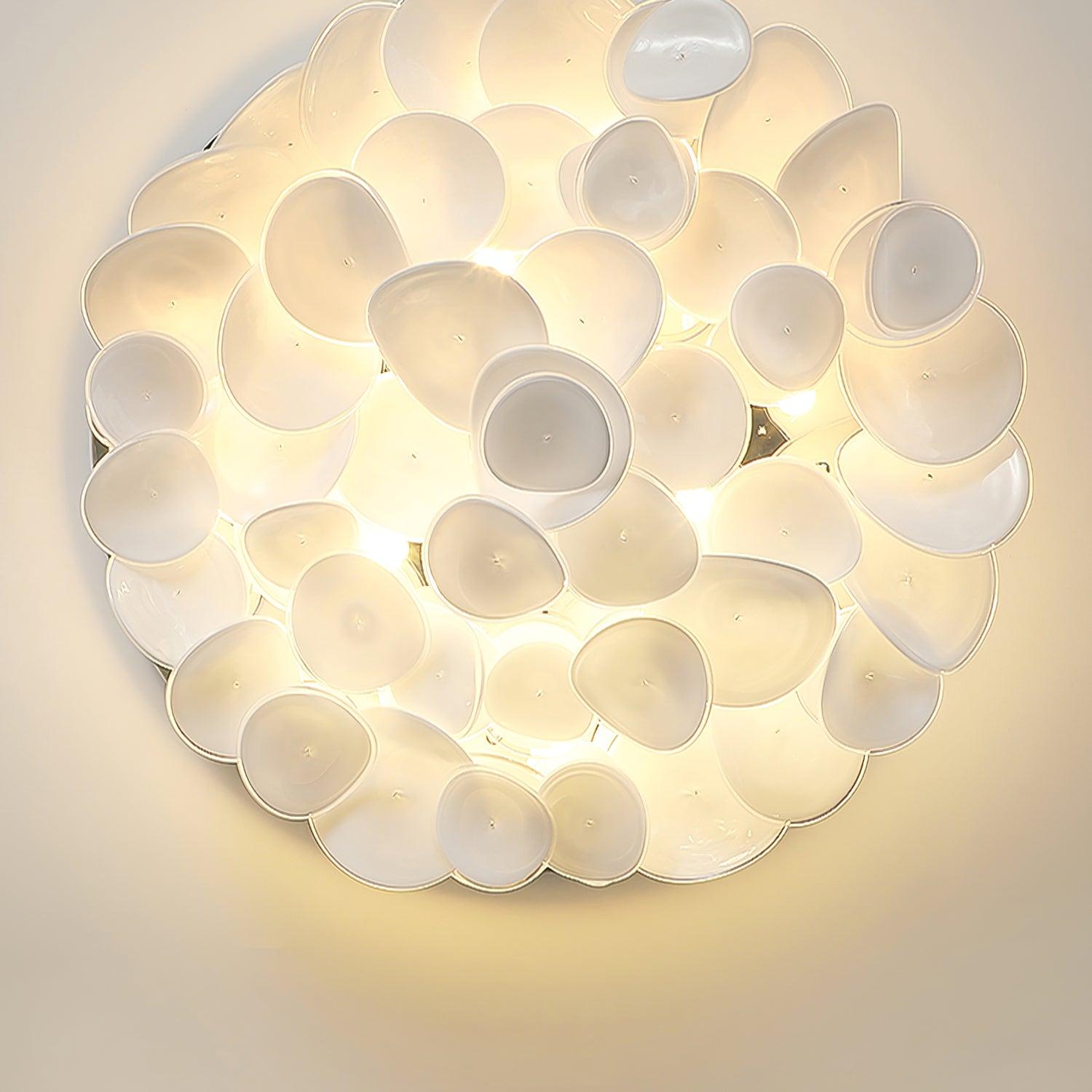 Lustra Lampe de plafond florale française en pétales pour maisons modernes - Neutralighting