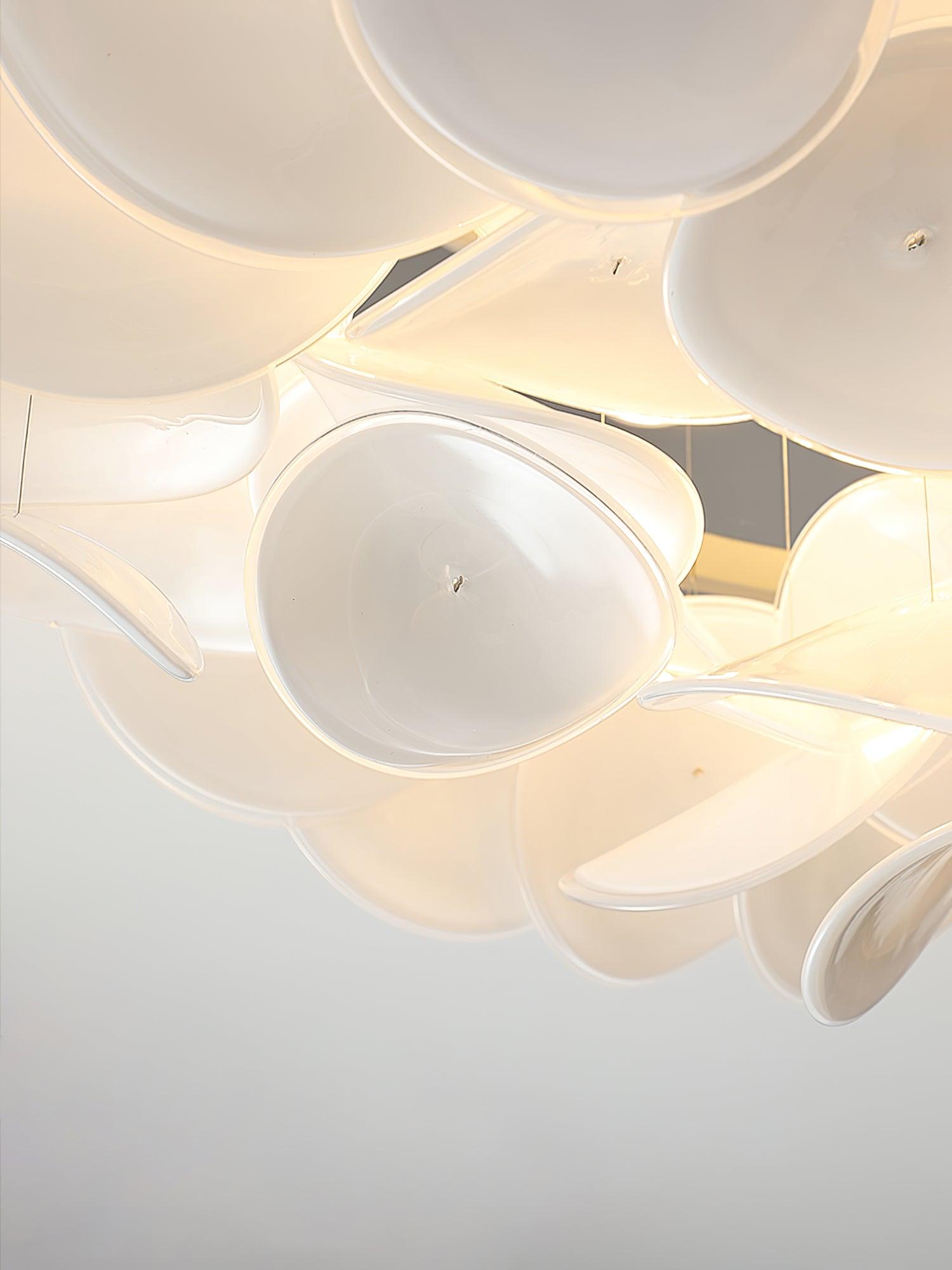 Lustra Lampe de plafond florale française en pétales pour maisons modernes - Neutralighting