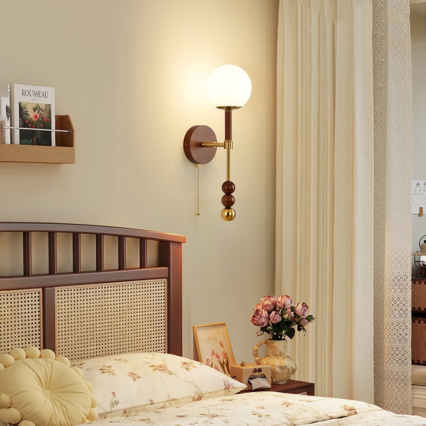 Hilda Roma Elegance Wood Sconce Wall lamp - Neutralighting