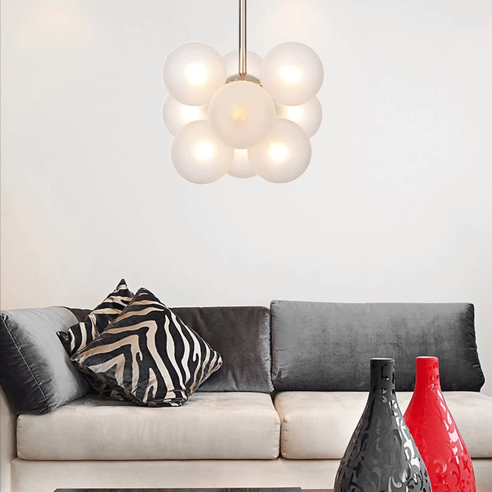 Valentina Minimalisme Rond Suspension Métal/Verre Chambre à coucher - Neutralighting