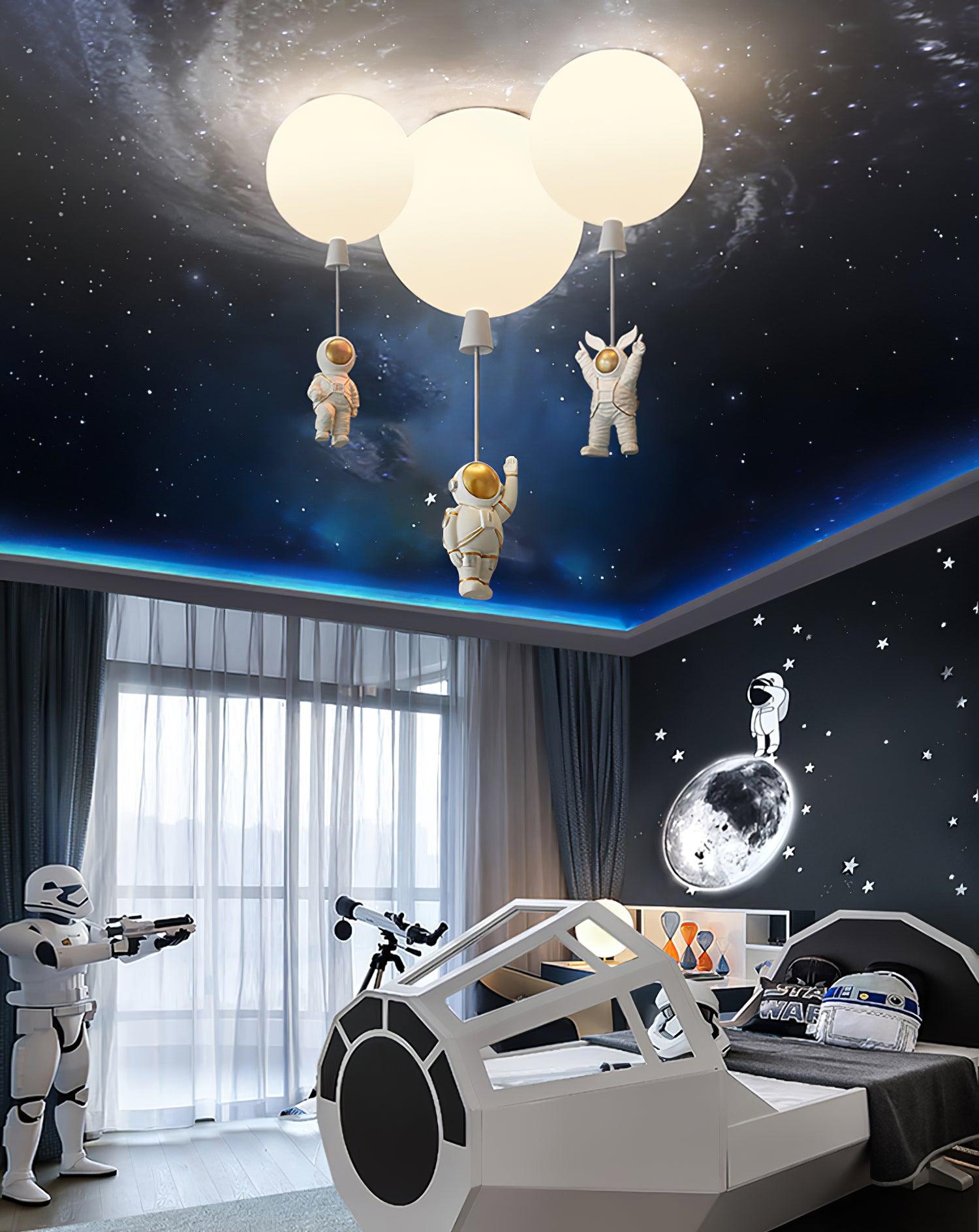 Solara Lampe Plafonnier Acrylique Ballon Astronaute - Neutralighting