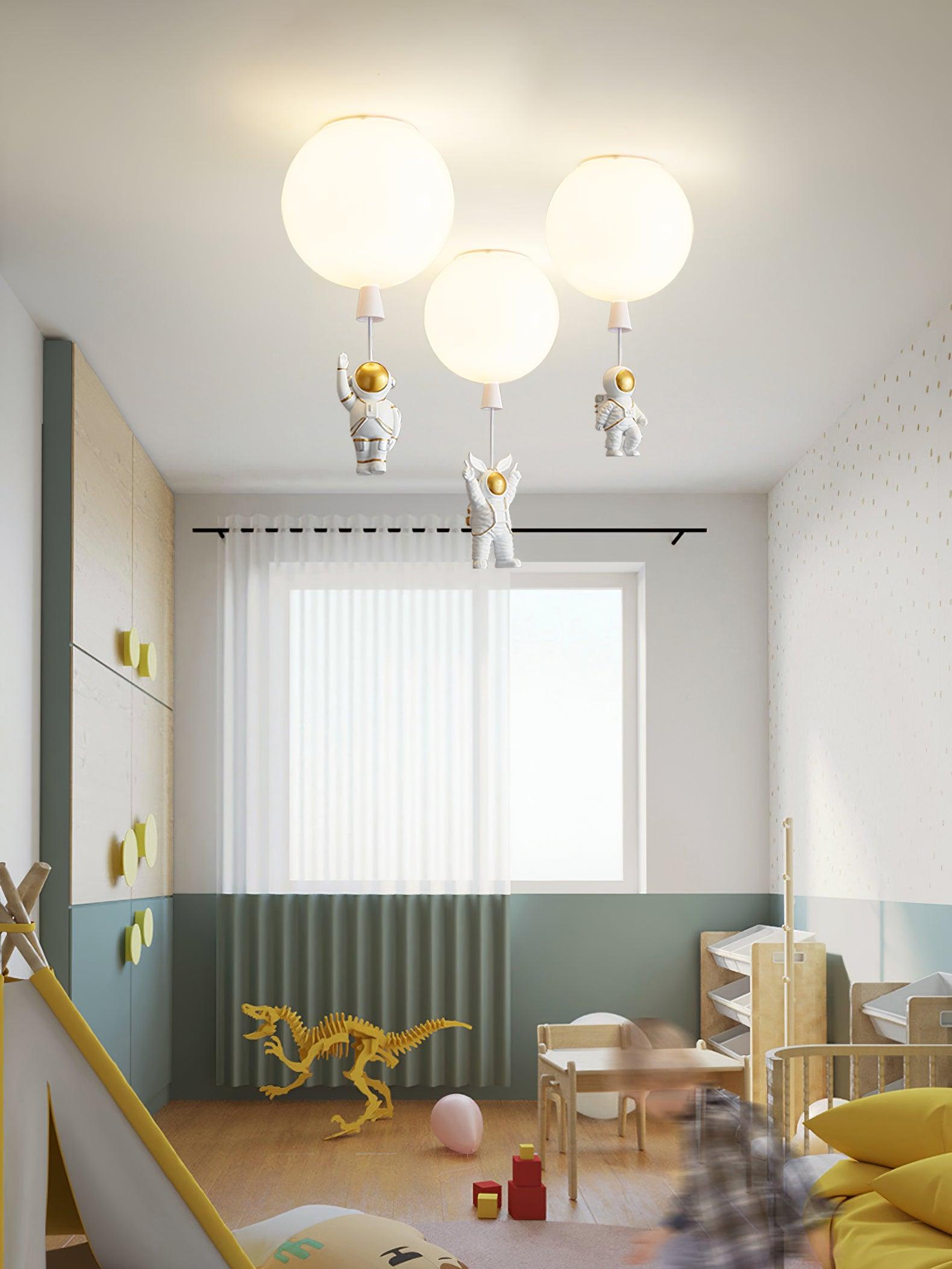 Solara Lampe Plafonnier Acrylique Ballon Astronaute - Neutralighting