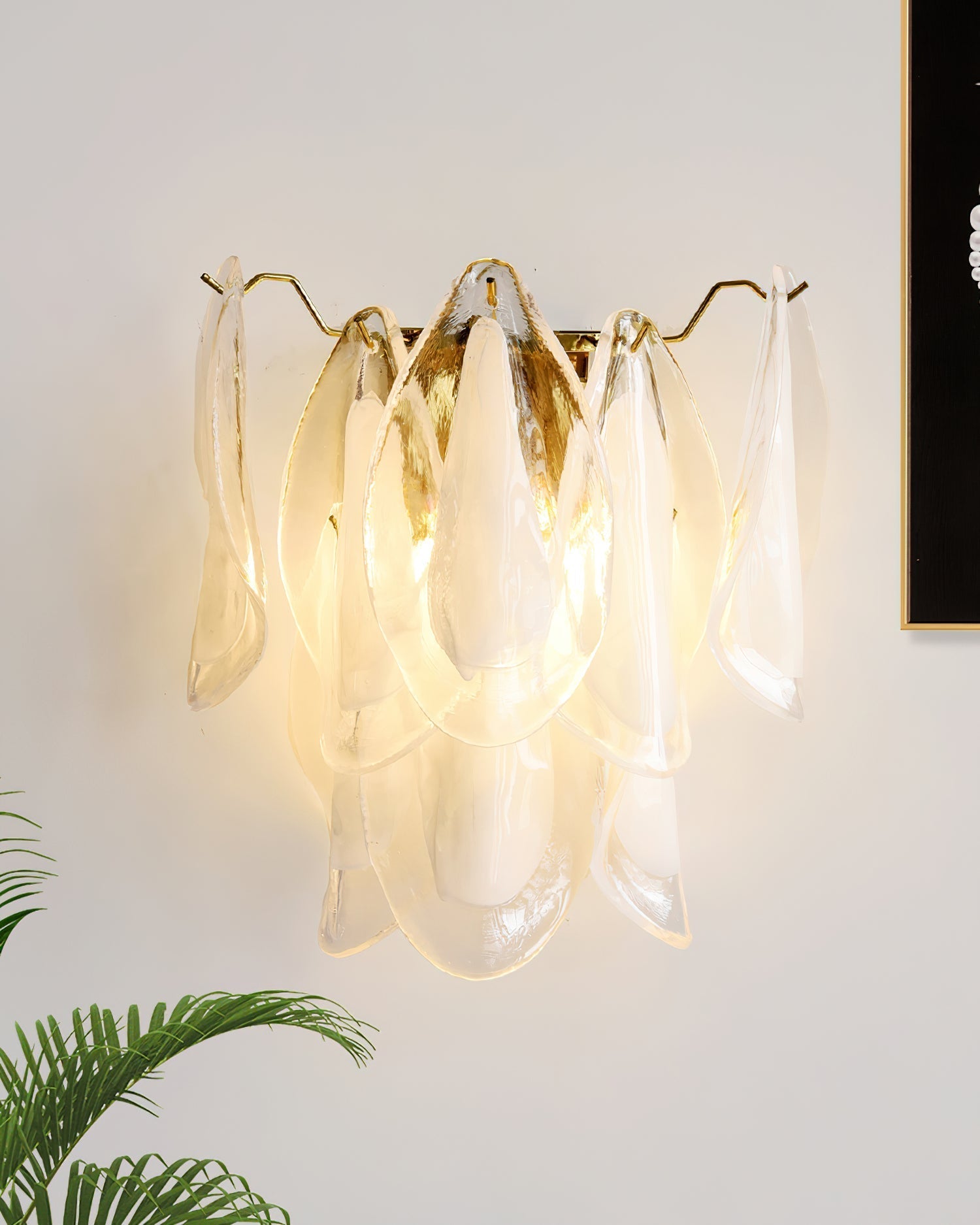 Opheli Applique Murale en Verre Petal - Neutralighting