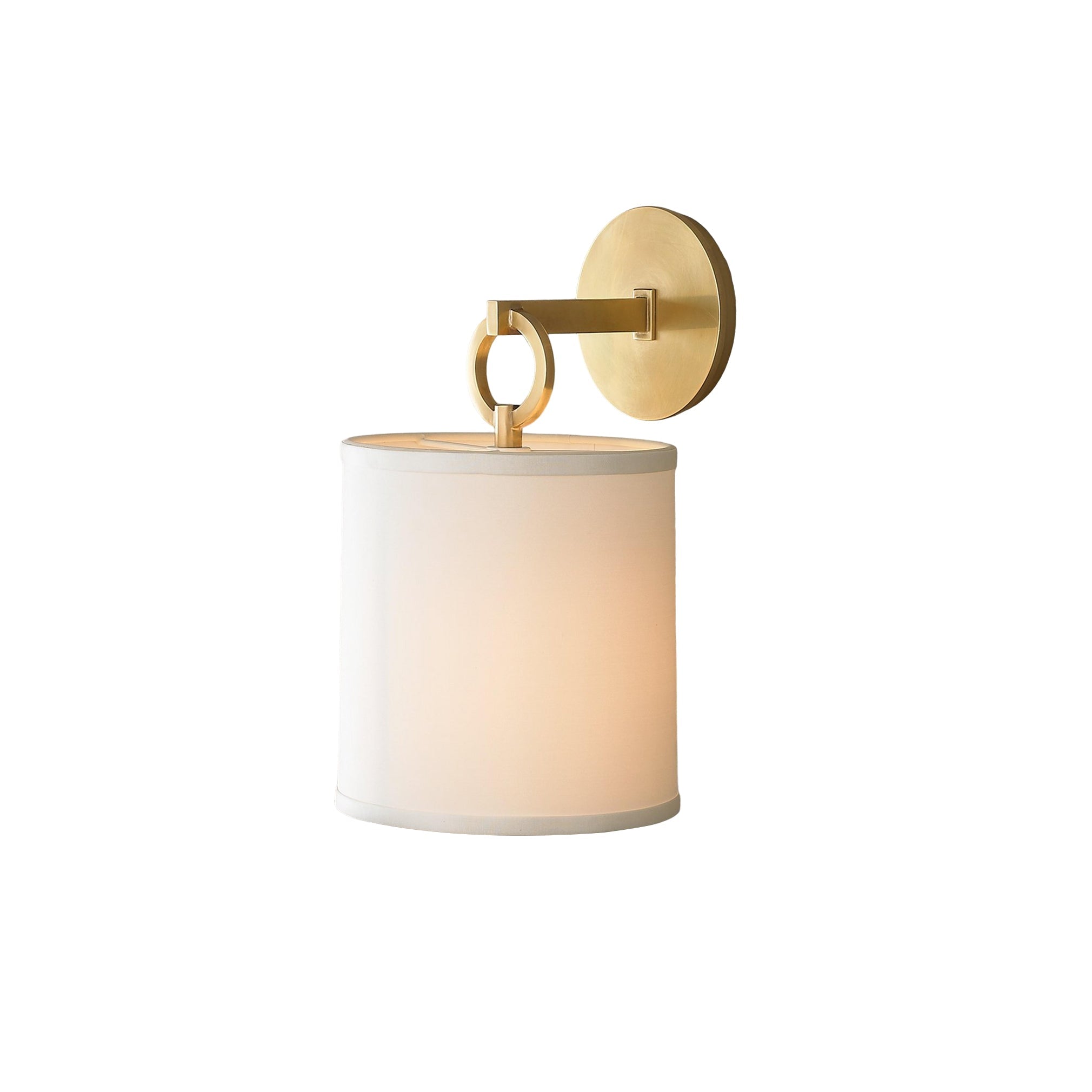 Cotheor Applique Murale Circulaire Laiton Tissu Minimaliste Moderne - Neutralighting