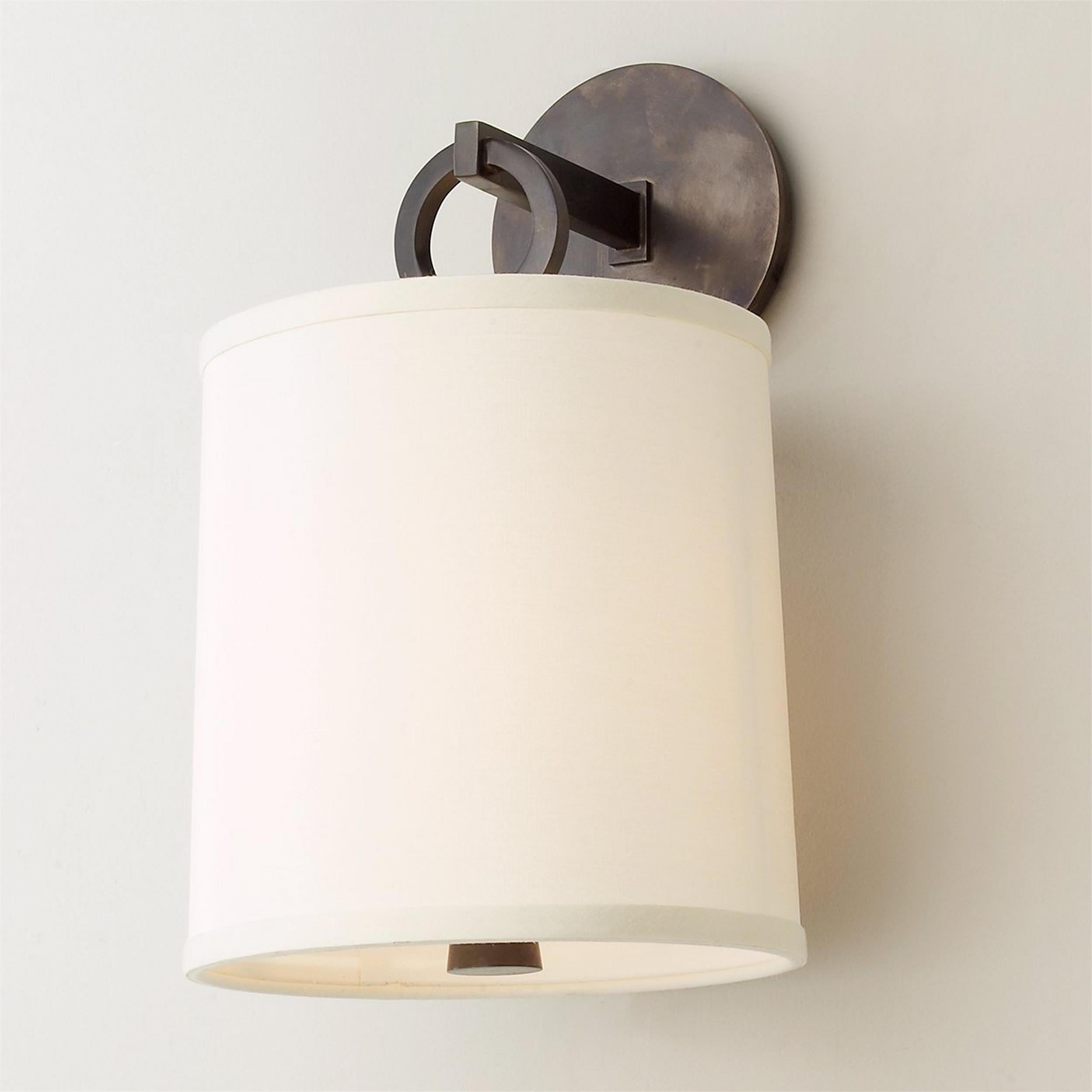 Cotheor Applique Murale Circulaire Laiton Tissu Minimaliste Moderne - Neutralighting