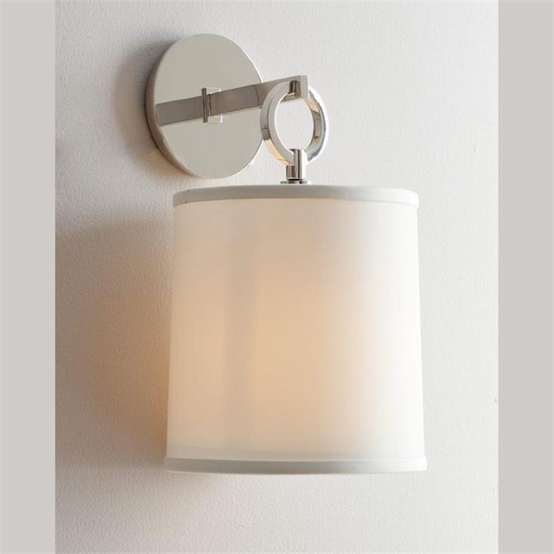 Cotheor Applique Murale Circulaire Laiton Tissu Minimaliste Moderne - Neutralighting