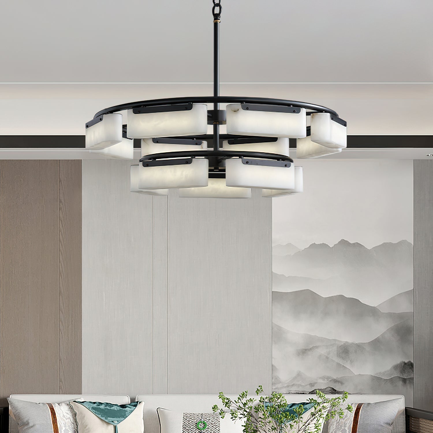 Varaeia Lustre Laiton Albâtre Minimaliste Moderne - Neutralighting