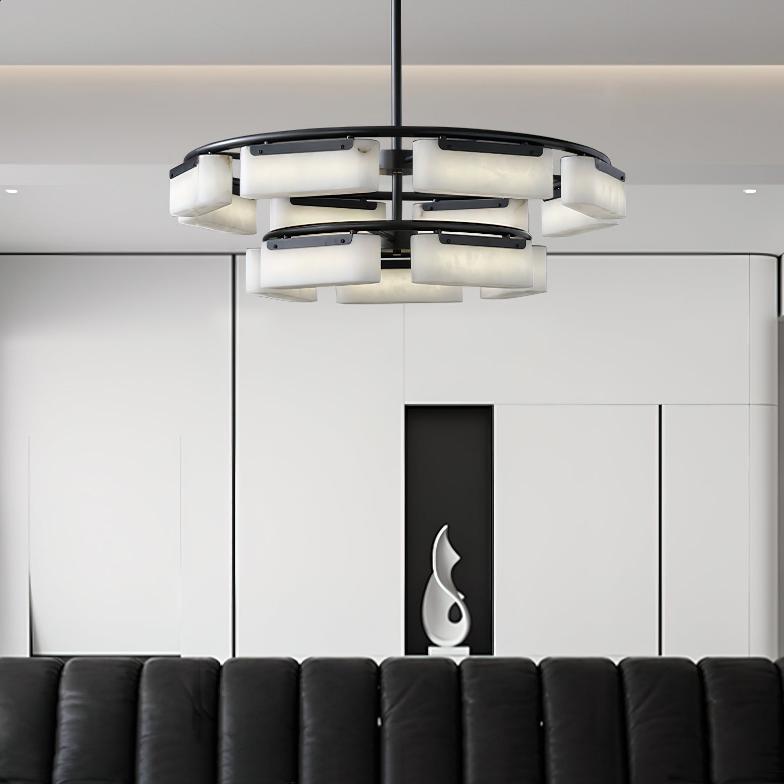 Varaeia Lustre Laiton Albâtre Minimaliste Moderne - Neutralighting