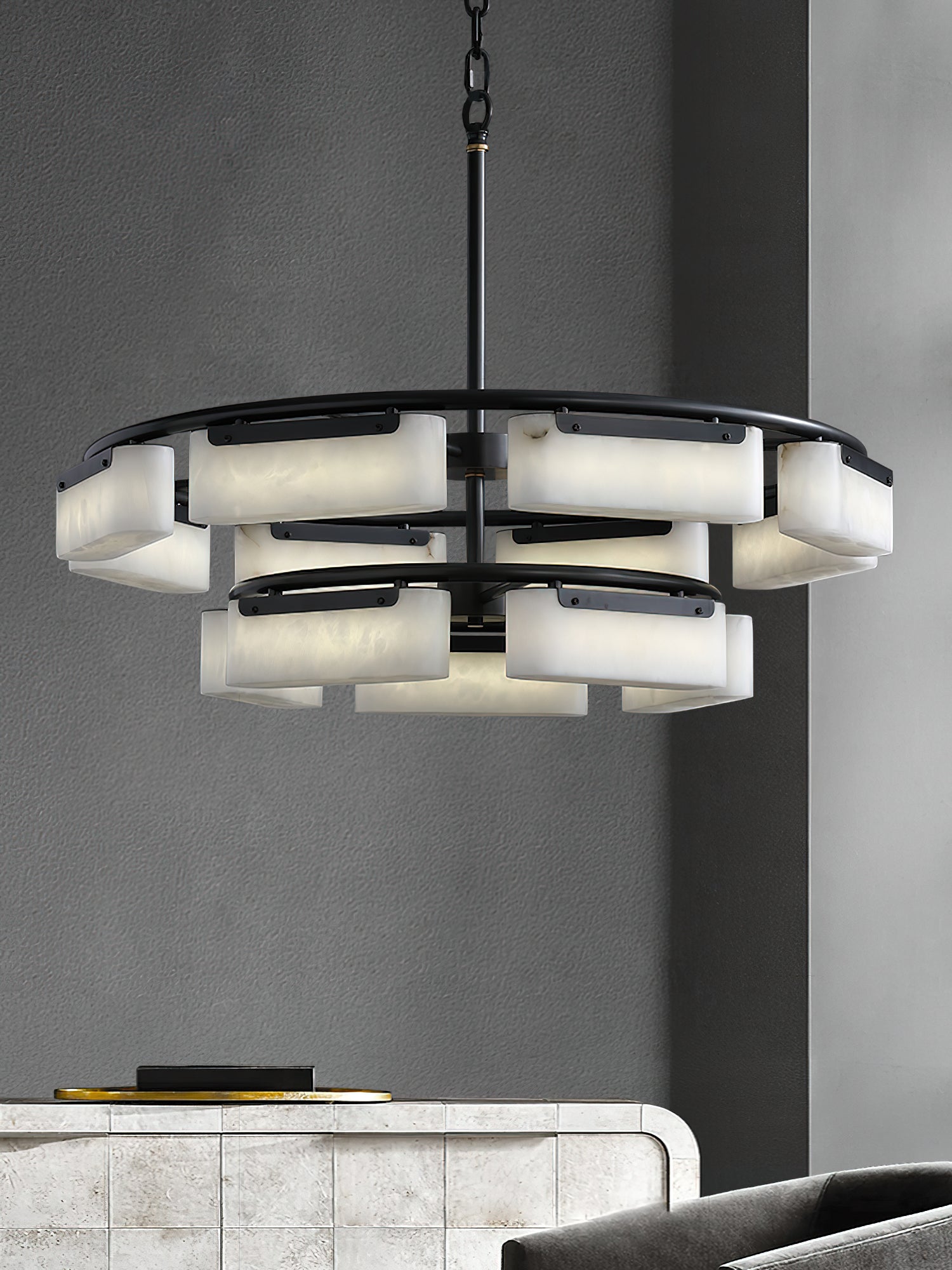 Varaeia Lustre Laiton Albâtre Minimaliste Moderne - Neutralighting