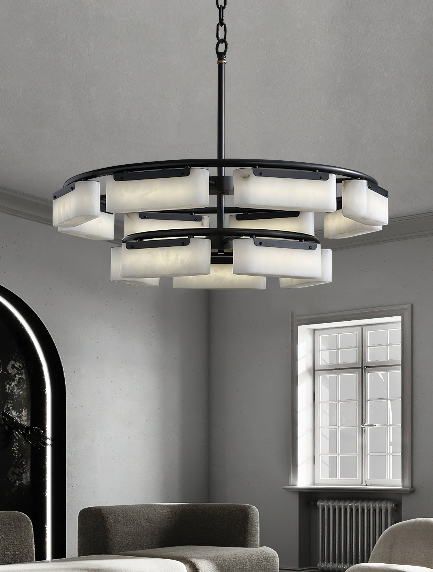 Varaeia Lustre Laiton Albâtre Minimaliste Moderne - Neutralighting