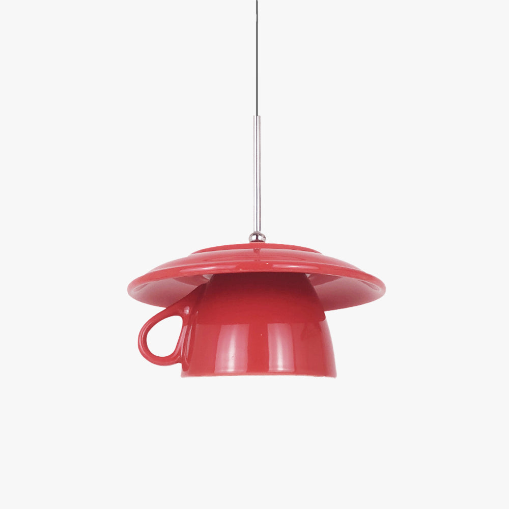 Valentina Moderne Coloré Tasse Céramique LED Suspension Chambre à Coucher