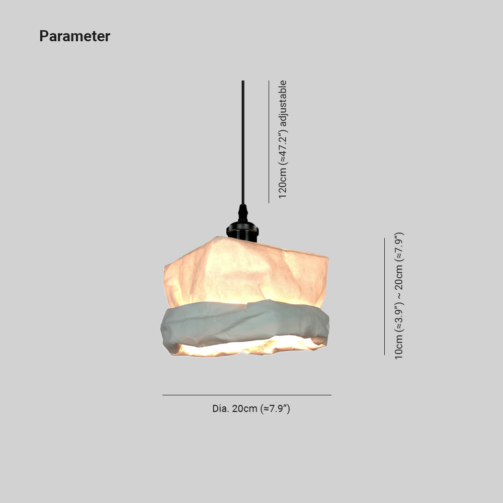 Valentina Millésime Tasse Métal Papier LED Suspension Salon