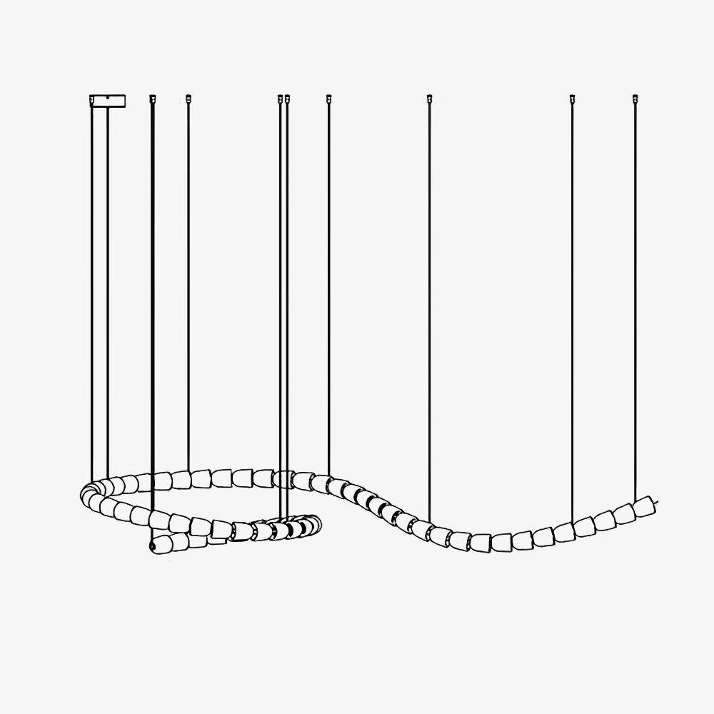 Luminara Chandelier Cascade en Cristal - Neutralighting