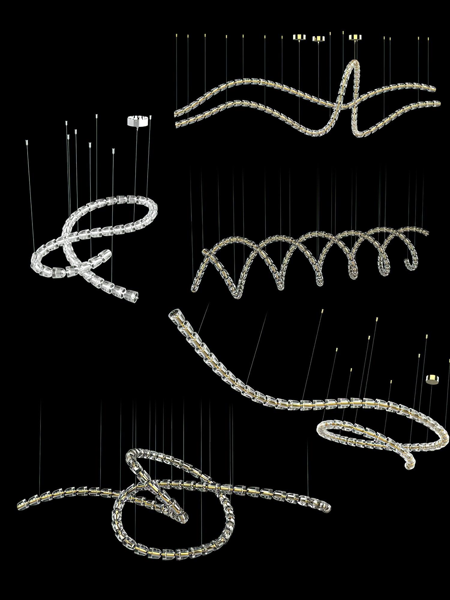 Myvenarae Modern LED Chandelier - Blowlighting