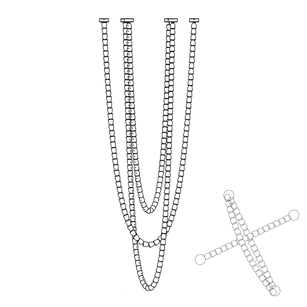 Lustra Chandelier Chrome Cristal Entrelacé Lignes - Neutralighting