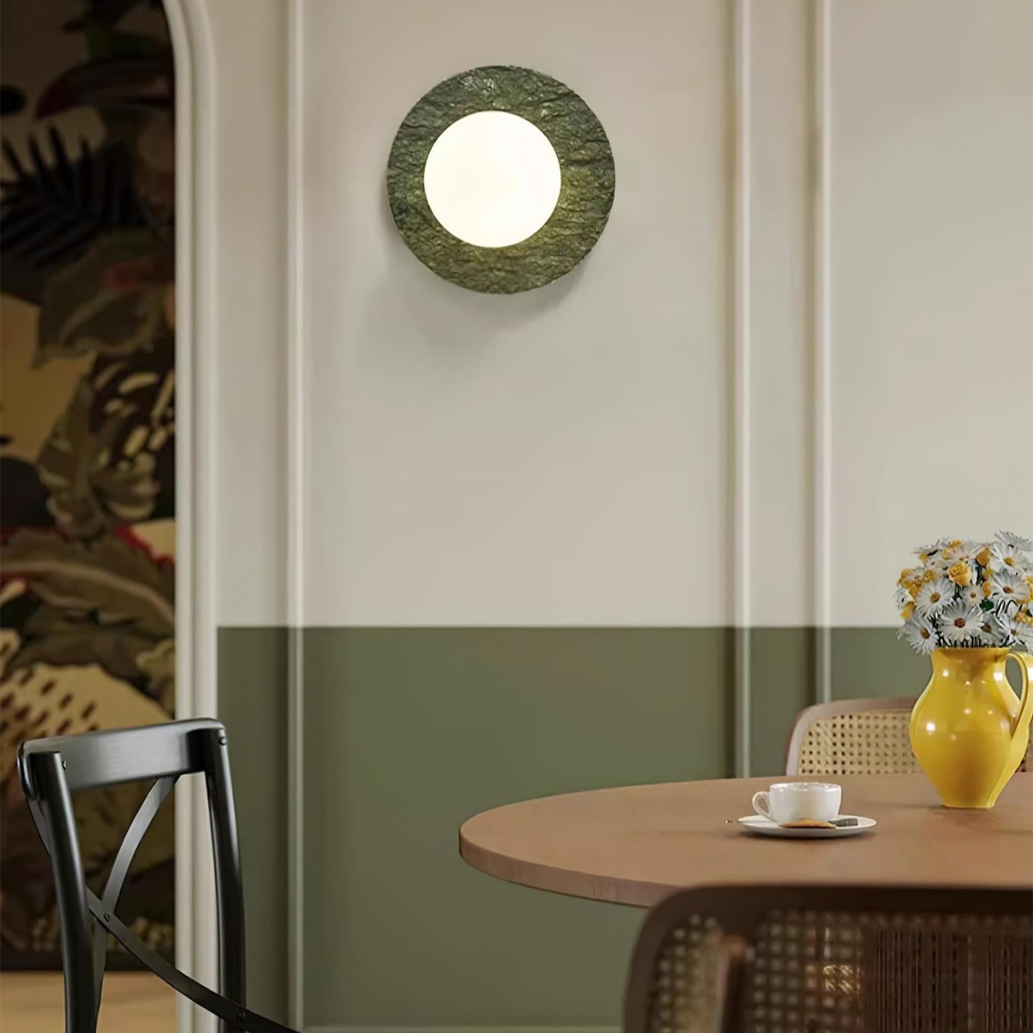 Enox Applique Murale Minimaliste à Globe en Marbre - Neutralighting