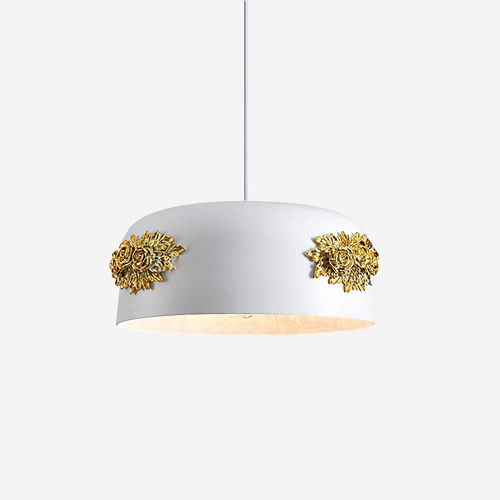 Gaina Suspension Florale Tambour - Neutralighting