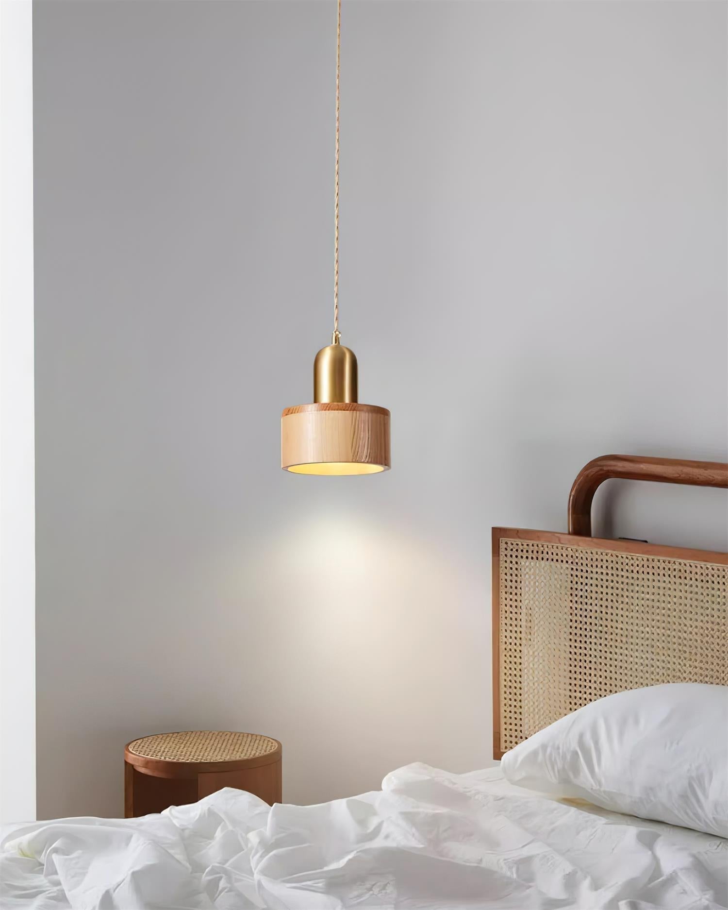 Emberin Suspension en bois de formes assorties en bois massif et laiton - Neutralighting