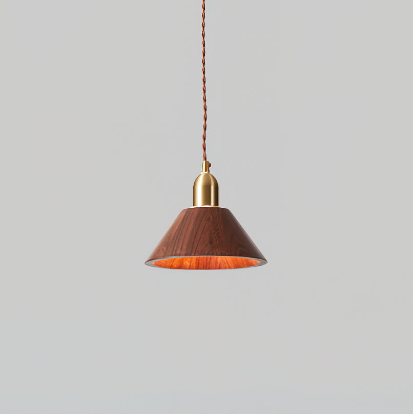 Emberin Suspension en bois de formes assorties en bois massif et laiton - Neutralighting