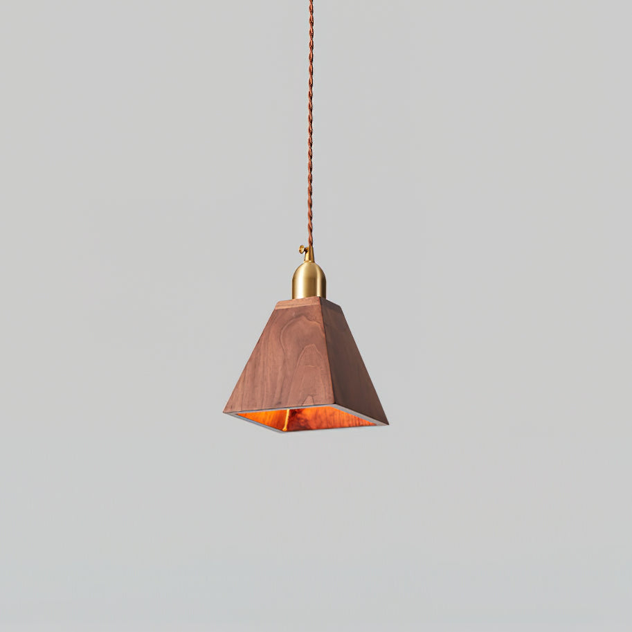 Emberin Suspension en bois de formes assorties en bois massif et laiton - Neutralighting