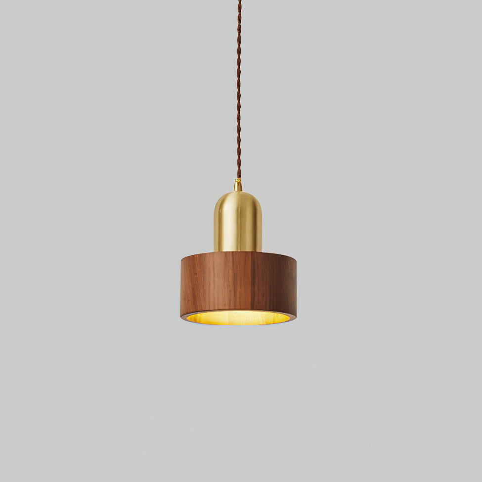 Emberin Suspension en bois de formes assorties en bois massif et laiton - Neutralighting