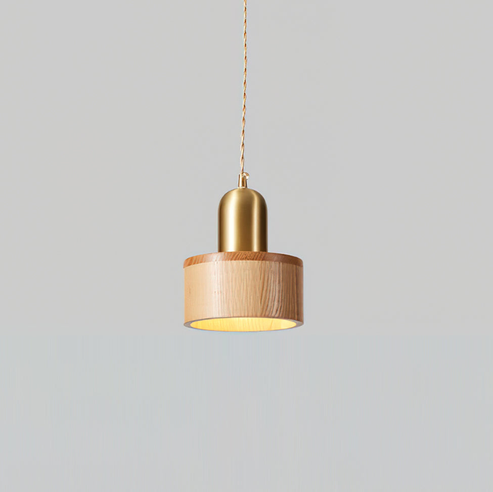 Emberin Suspension en bois de formes assorties en bois massif et laiton - Neutralighting