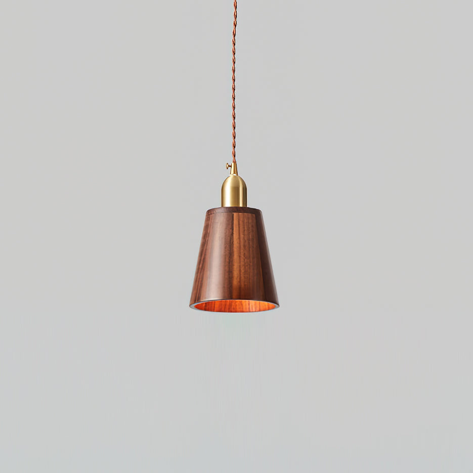 Emberin Suspension en bois de formes assorties en bois massif et laiton - Neutralighting