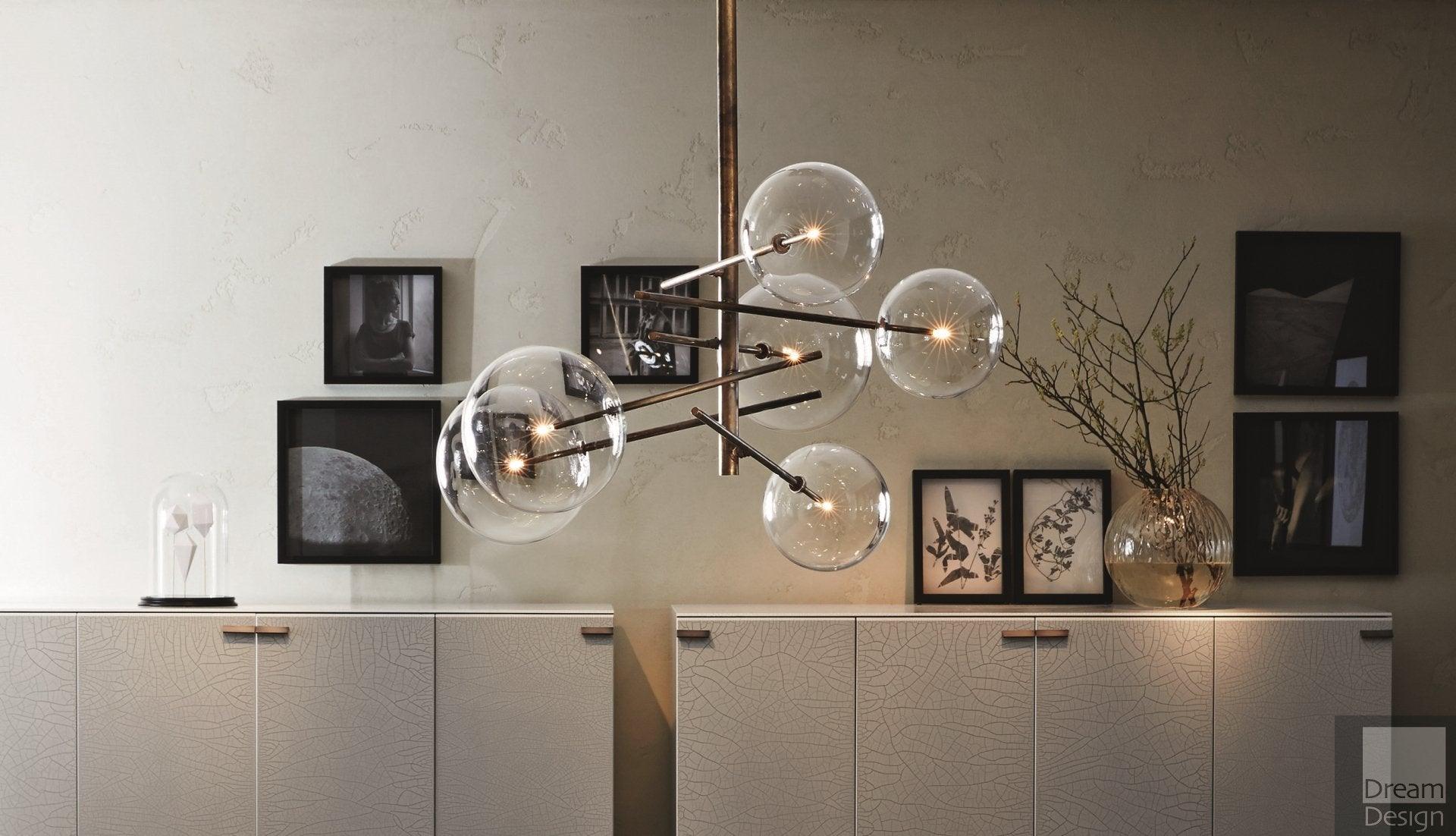 Lustra Chandelier LED Cristal Clair - Neutralighting