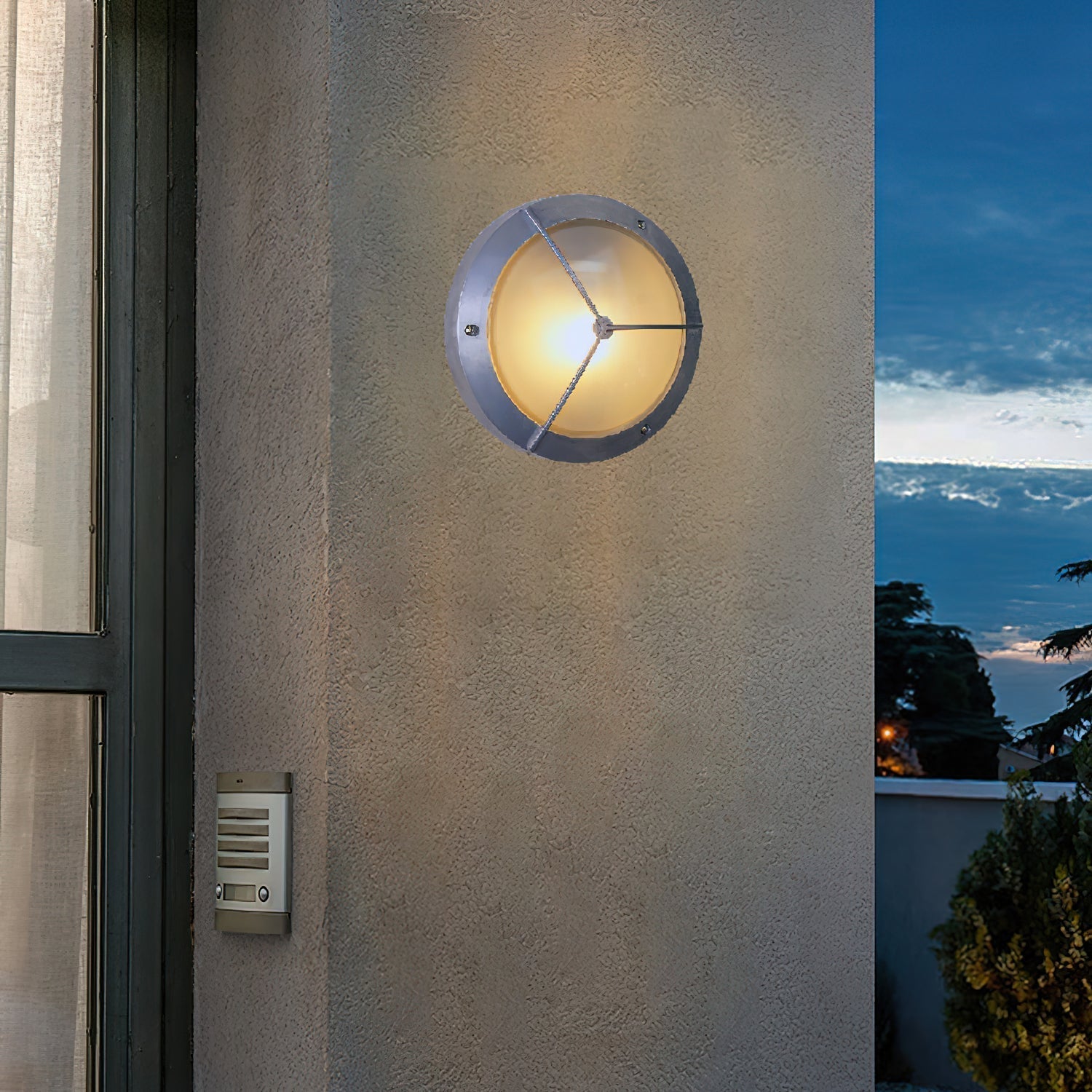 Garden Trading Chatham Outdoor Metal Sconce Wall Lamp - Lamp Copper