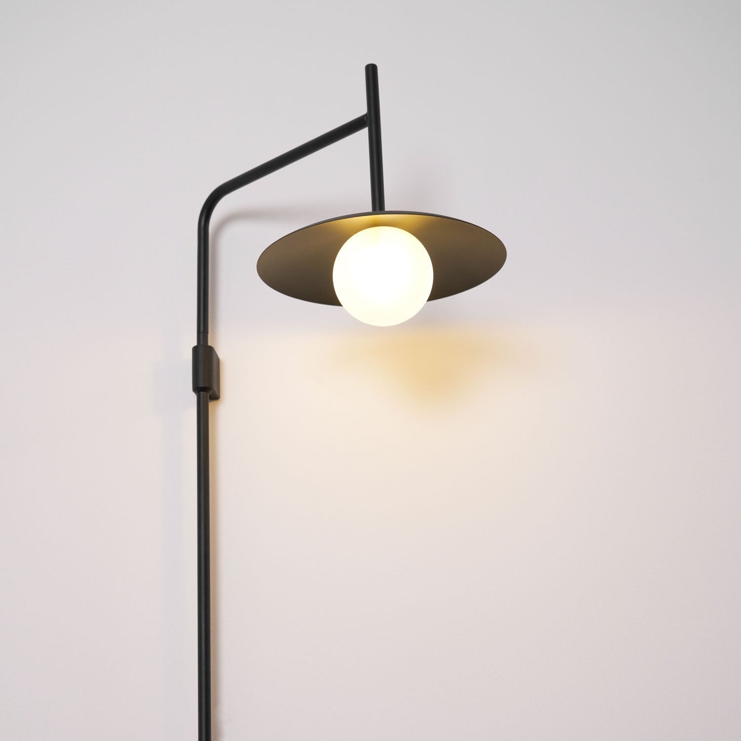 Edan Swing Arm Plug-in Glass Wall Lamp - Neutralighting