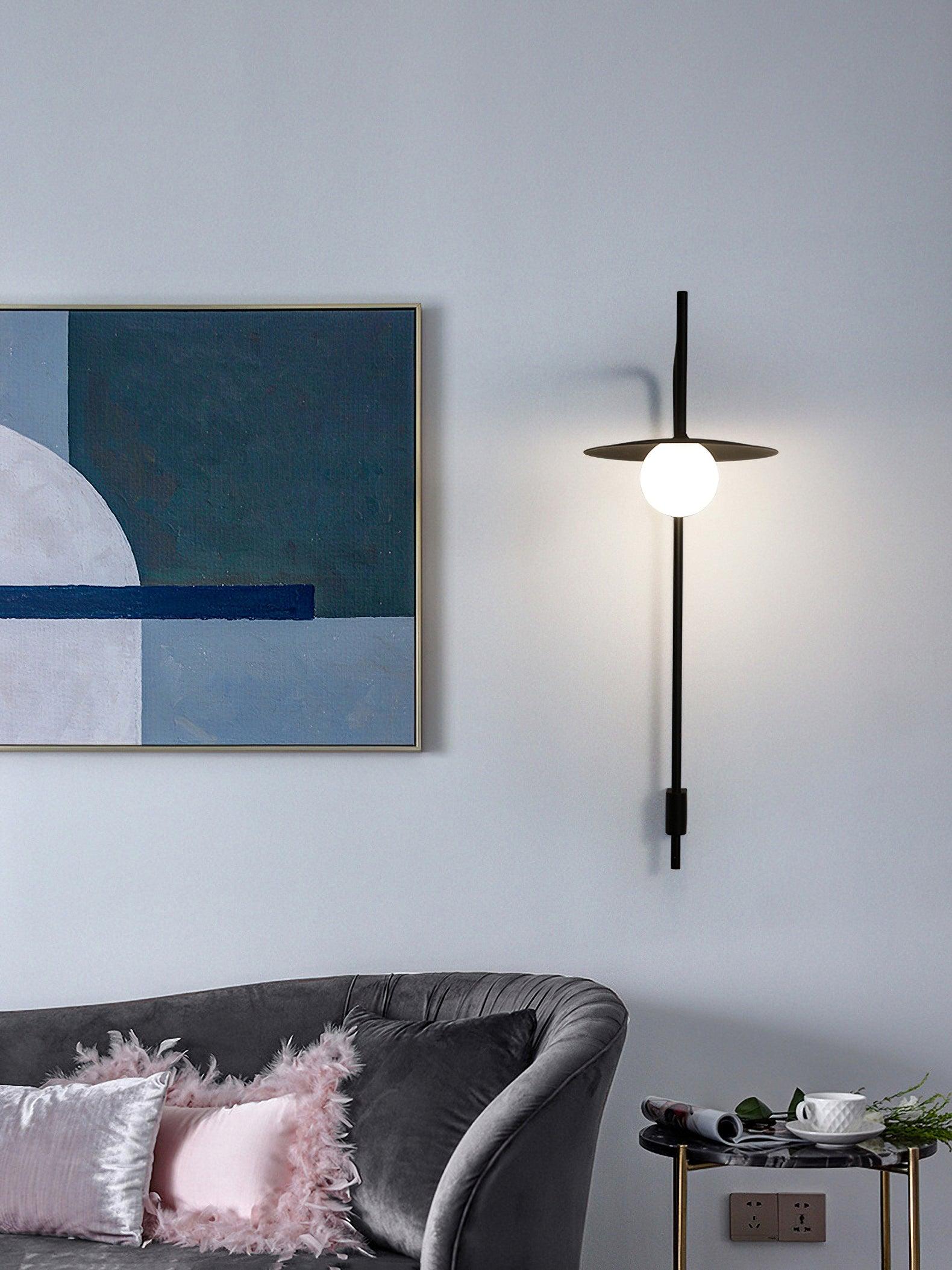 Edan Swing Arm Plug-in Glass Wall Lamp - Neutralighting