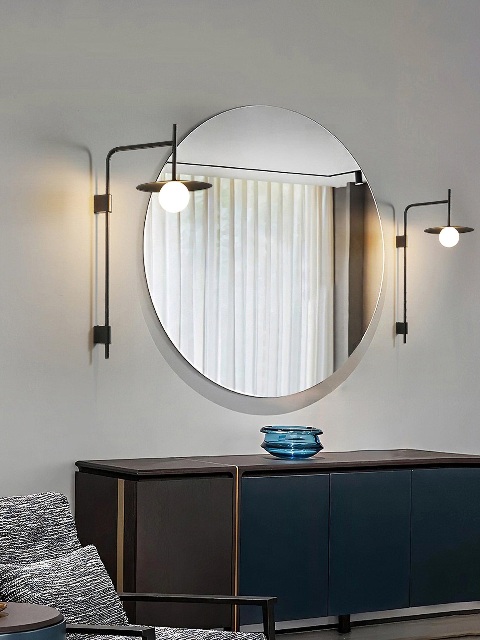 Edan Swing Arm Plug-in Glass Wall Lamp - Neutralighting