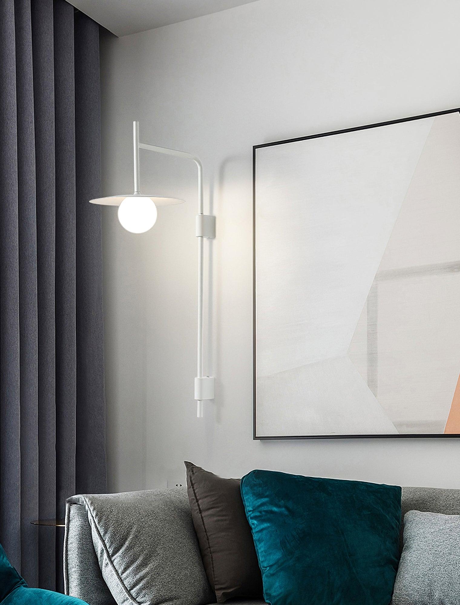 Edan Swing Arm Plug-in Glass Wall Lamp - Neutralighting