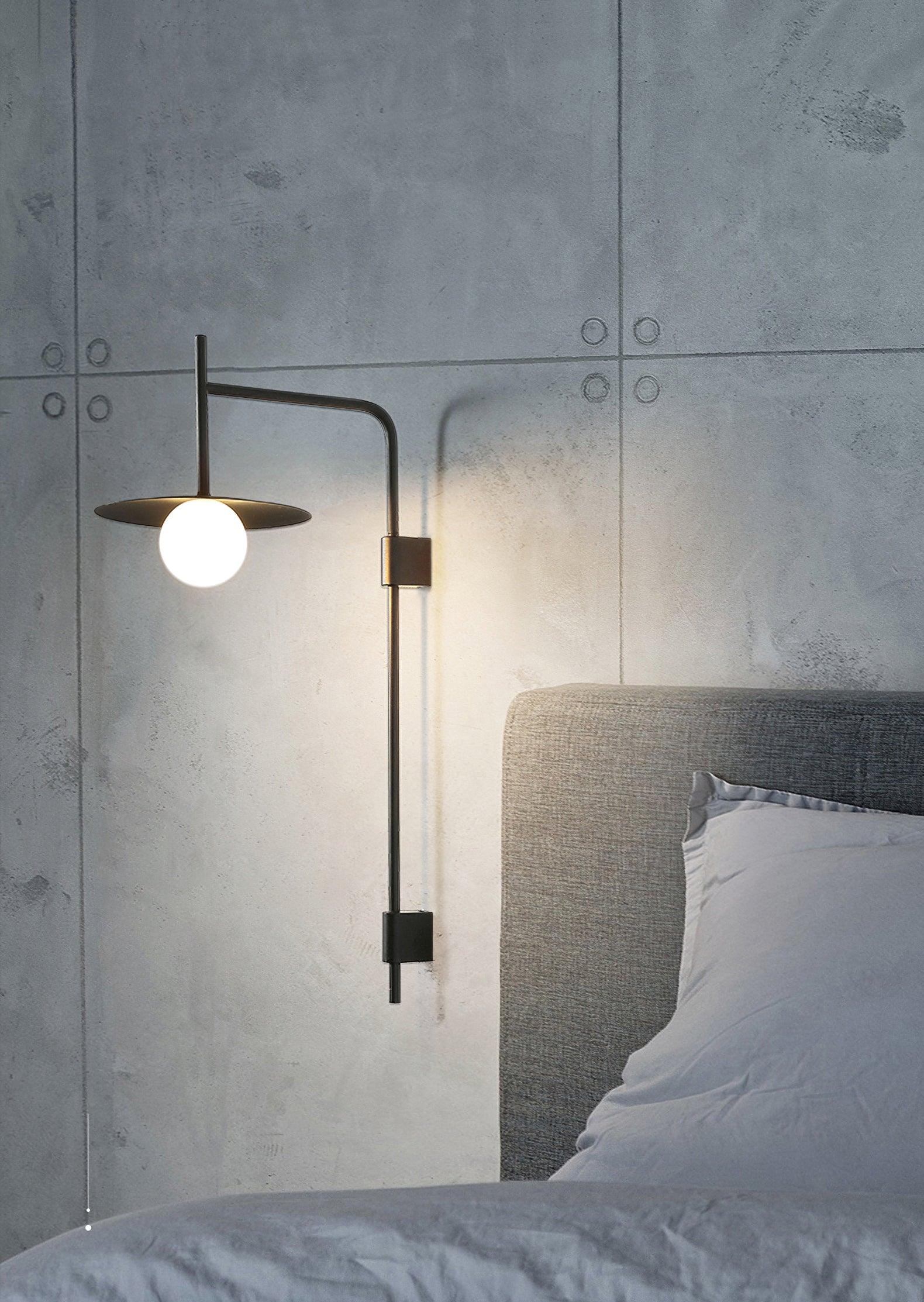 Edan Swing Arm Plug-in Glass Wall Lamp - Neutralighting