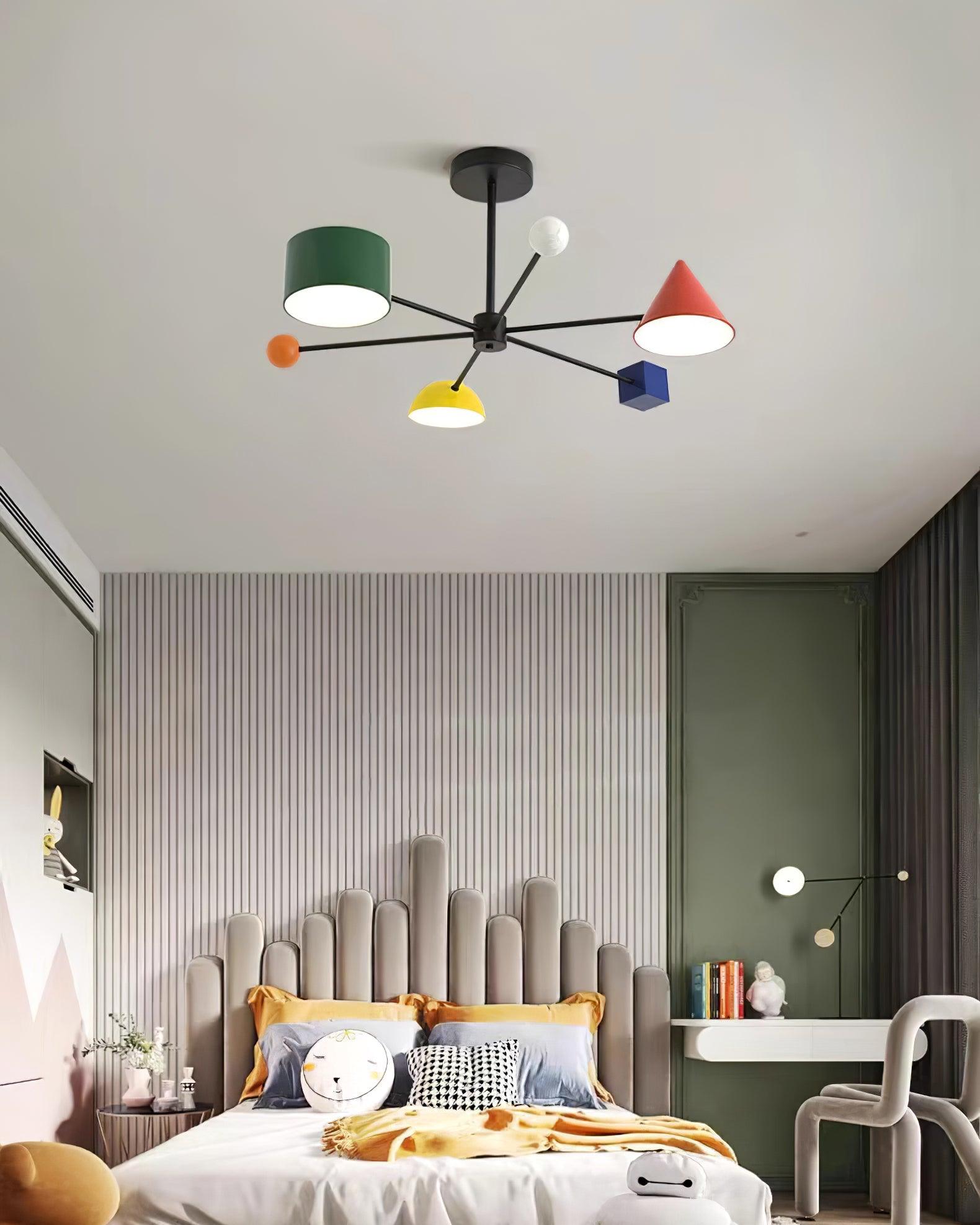 Gianna Plafonnier Coloré Série Géométrique - Neutralighting